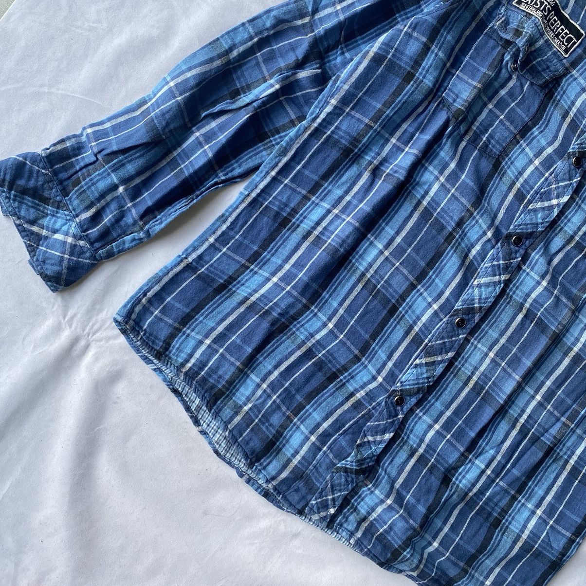 If Six Was Nine × Japanese Brand × Le Grande Bleu (L.G.B.) Japanese Style Russ-K Flannel and Plaid Button Up Shirt Size US XL / EU 56 / 4 - 6 Thumbnail