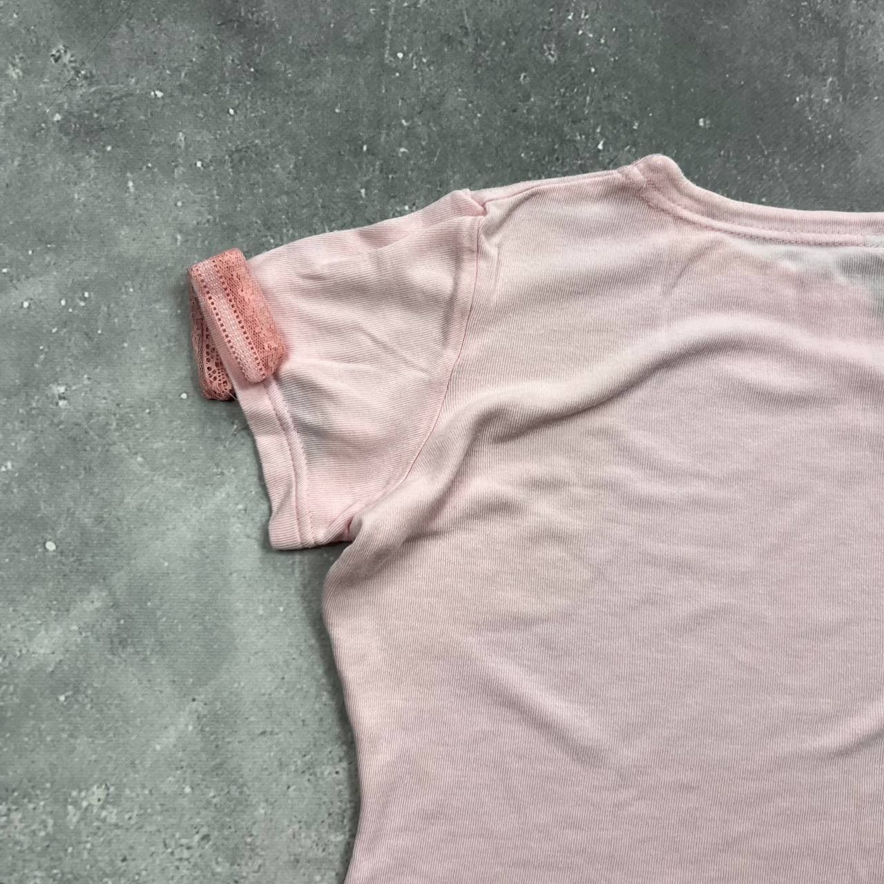 Versace Jeans Couture Vintage Versace Jeans Couture Lace Bows T Shirt Women’s Pink Size L / US 10 / IT 46 - 12 Thumbnail