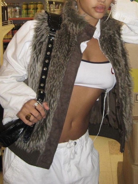 If Six Was Nine Vintage Issey Miyake Yohji vibe FUR Fuzzy Avant Garde Vest Size US M / EU 48-50 / 2 - 4 Thumbnail