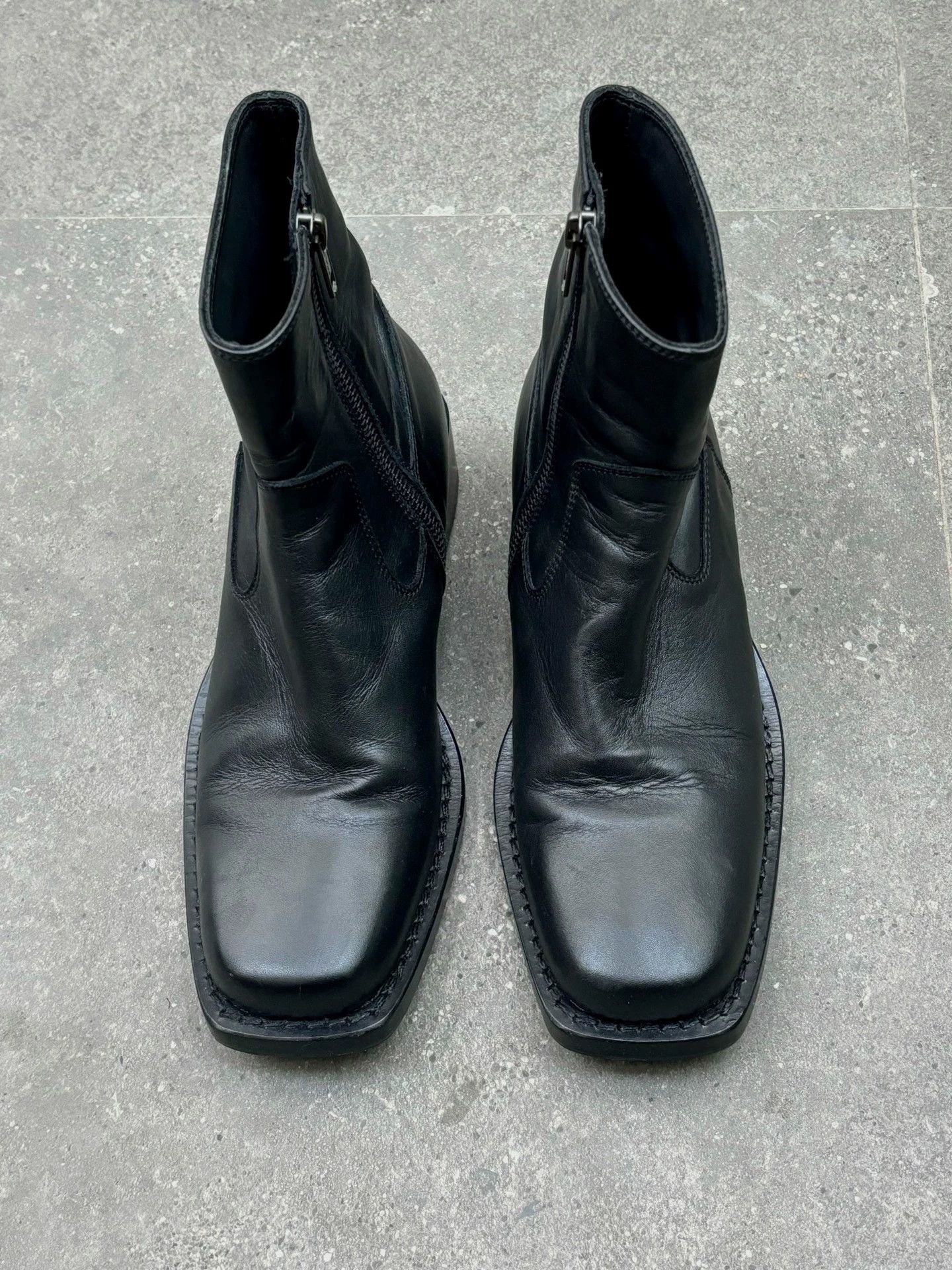 Ann Demeulemeester Ann Demeulemeester Square Toe Boots 37 Sheepskin Like New Size US 6.5 / IT 36.5 - 3 Thumbnail