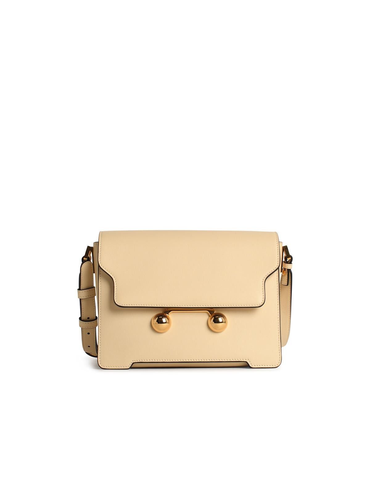 Marni MARNI 'New Trunk' Ivory Leather Crossbody Bag Size ONE SIZE - 1 Thumbnail