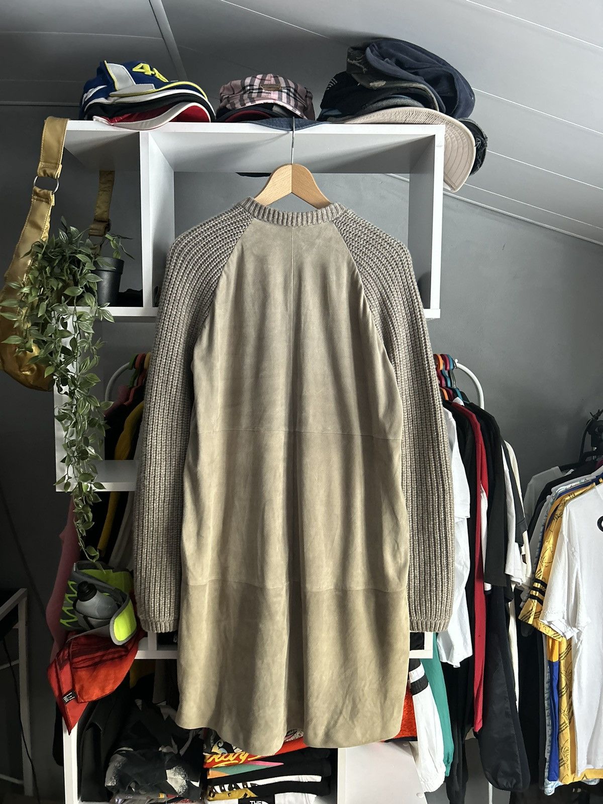 Brunello Cucinelli Brunello Cucinelli leather cashmere sweater cardigan Size US M / EU 48-50 / 2 - 16 Thumbnail