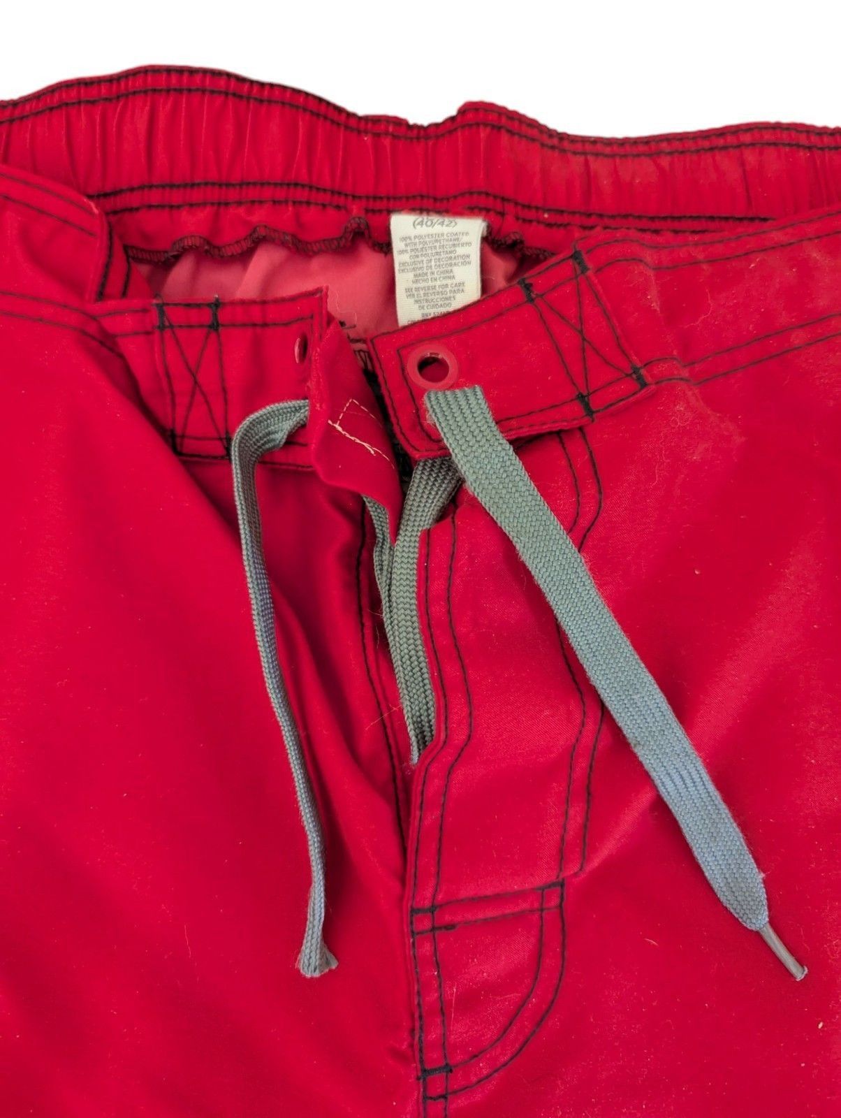Ocean Pacific OP Ocean Pacific Swim Trunks Mens XL Red White Black Pocket Size US 42 / EU 58 - 2 Thumbnail