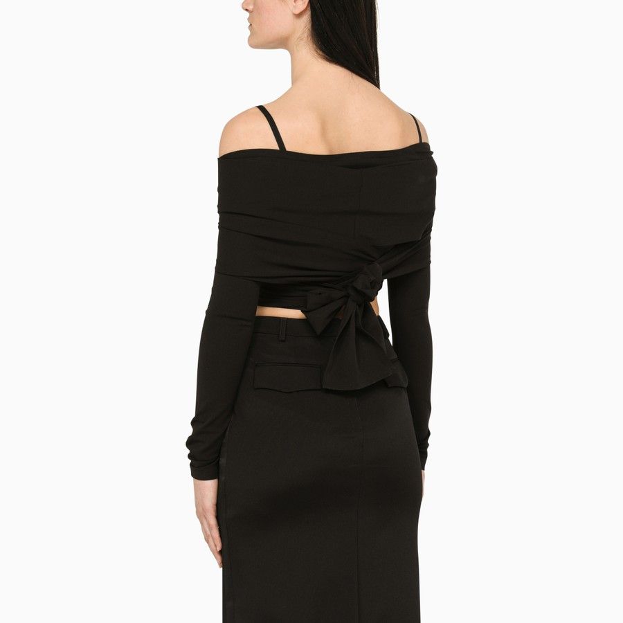 Dolce & Gabbana o1d2blof0824 Crop Top in Black Size S / US 4 / IT 40 - 3 Thumbnail
