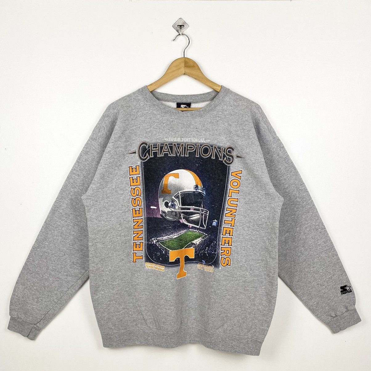 image of Starter x Tennessee Volunteers NCAA 90's NCAA University Of Tennessee ‘Volunteers’ Sweatshirt in Gr