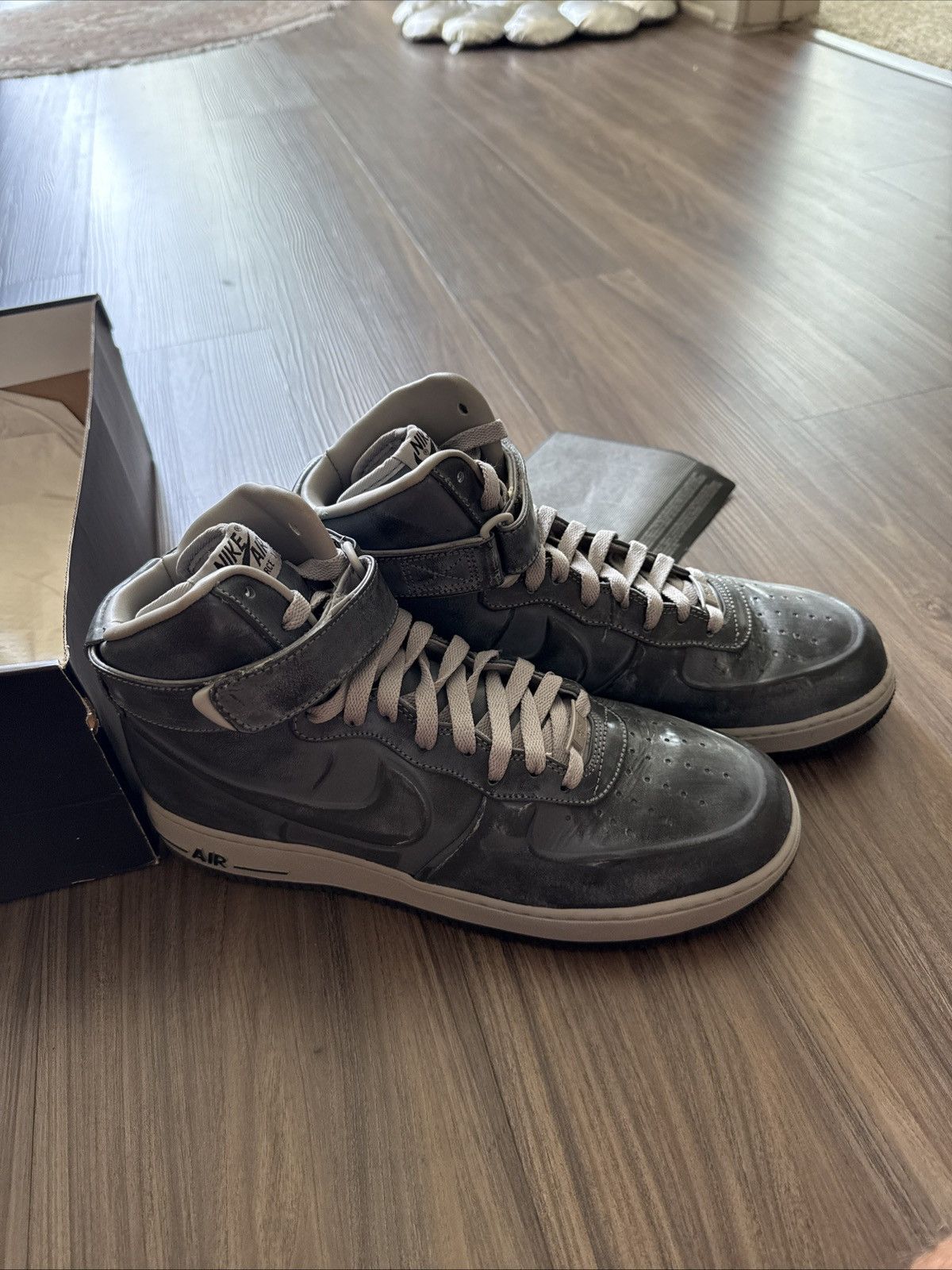 Nike × Supreme Nike Air Force 1 High VT Supreme Black 2011 – Size 10.5 Size US 10.5 / EU 43-44 - 1 Thumbnail