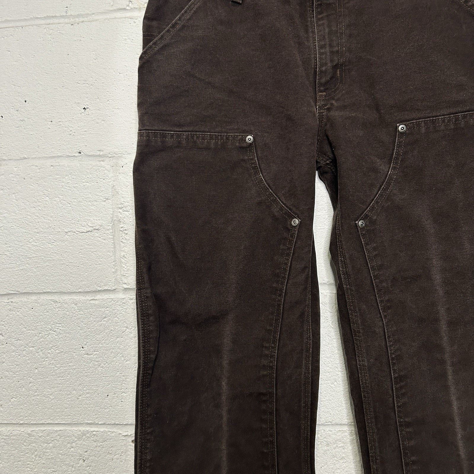 Carhartt Vintage Carhartt DoubleKnee Work Pants “Dark Brown” Size US 31 - 6 Thumbnail