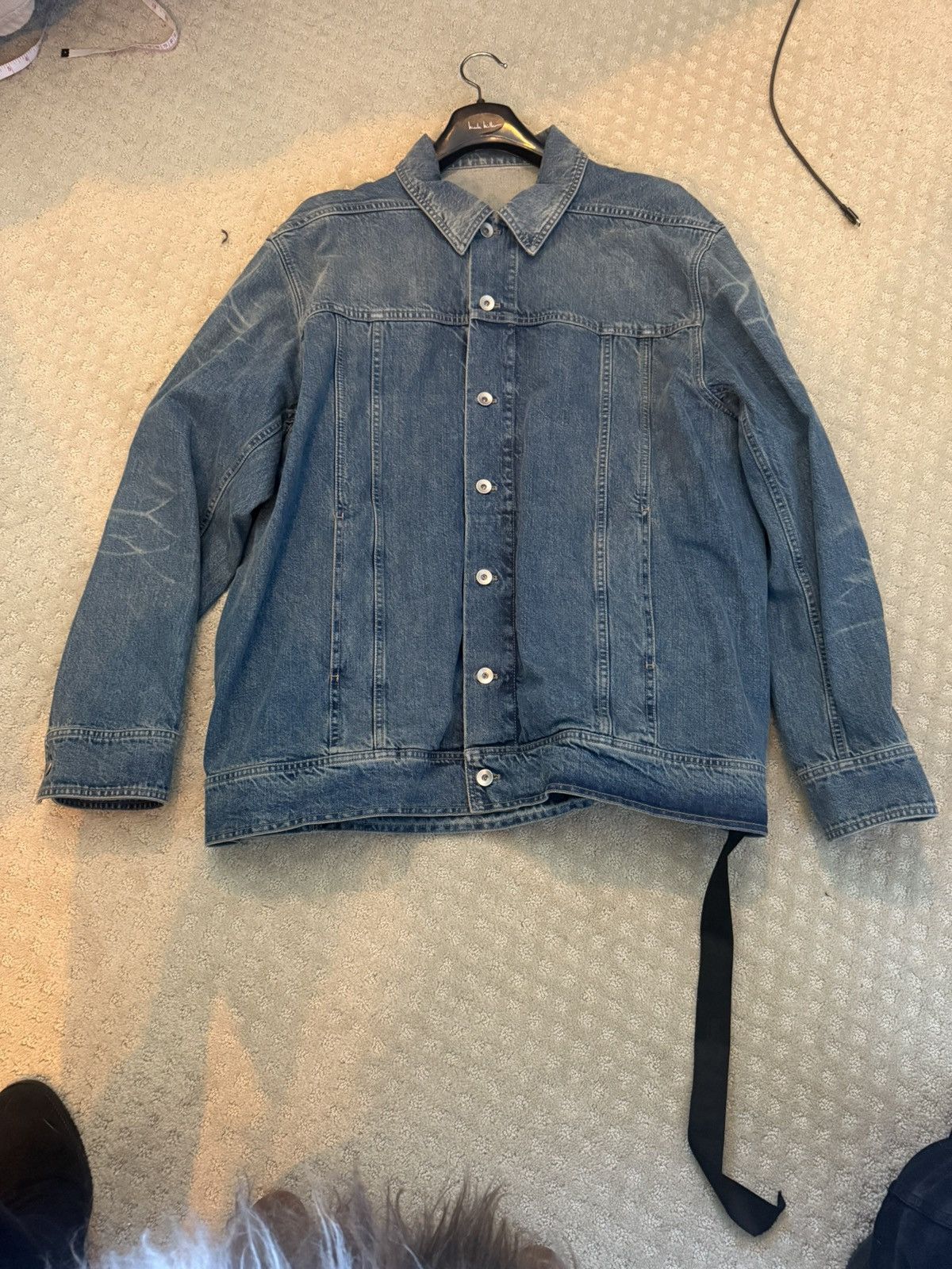 Rick Owens Drkshdw Rick Owens Drkshdw Jumbo Worker Jacket in Indigo Size US M / EU 48-50 / 2 - 1 Thumbnail