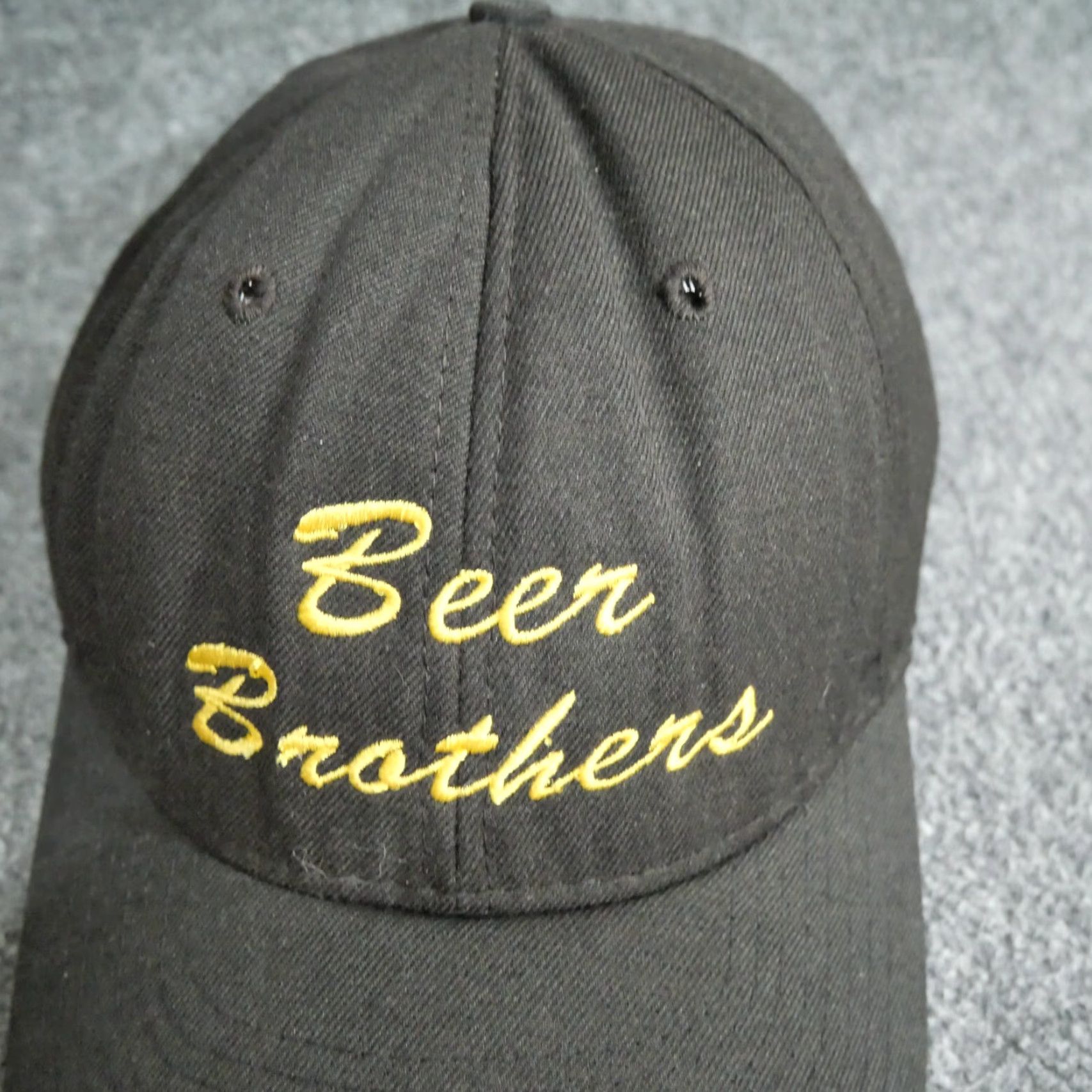 Vintage VINTAGE DeLong Beer Brothers Hat Cap 7 5/8 Black Mens Snapback 80s Alcohol Deluxe? Size ONE SIZE - 2 Thumbnail