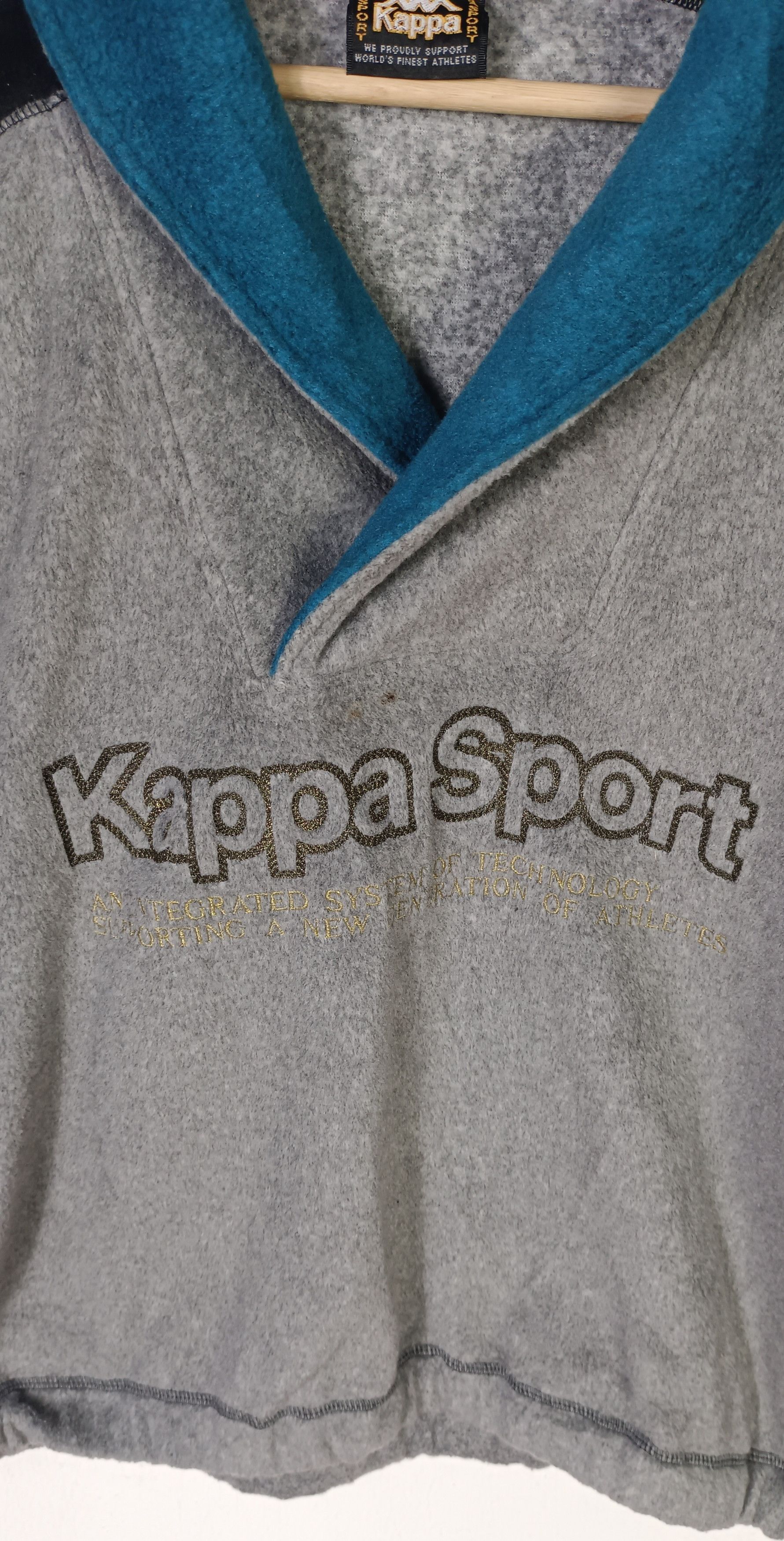 Kappa Vintage 90s Kappa Sport Spell Out Fleece Size US XL / EU 56 / 4 - 5 Thumbnail