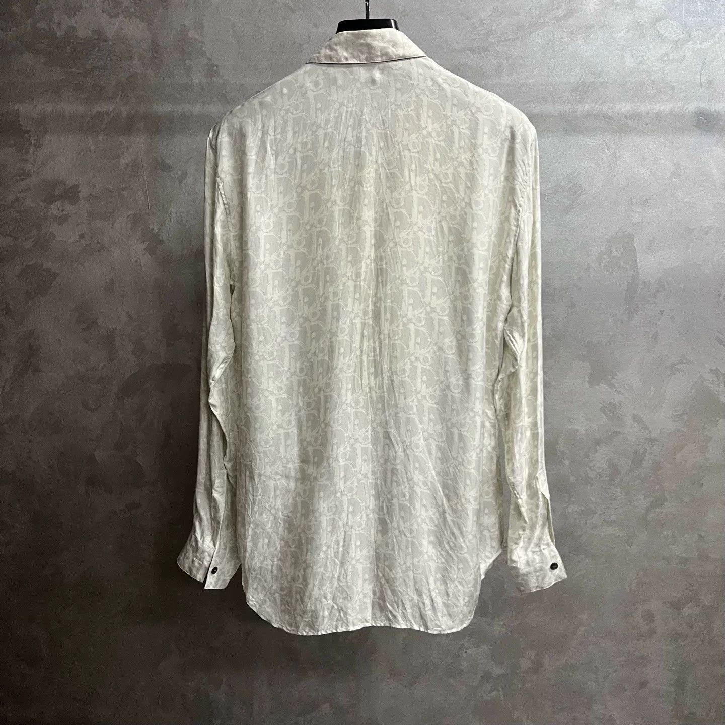 Dior Dior Gray Logo All-Over Print Shirt Size US XXS / EU 40 - 5 Thumbnail