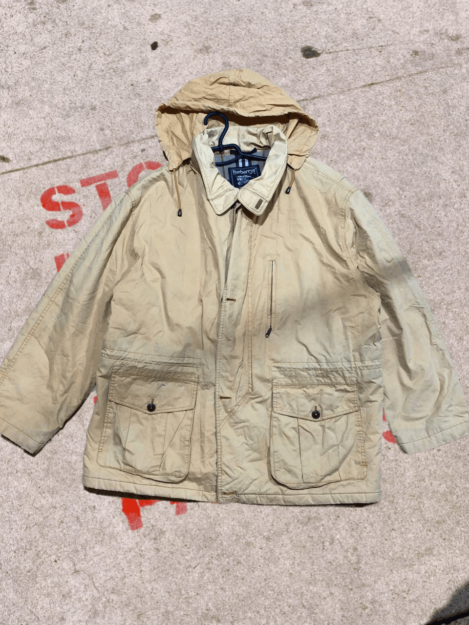 Vintage BERBERRYS Windbreaker Parka Hoodie Jacket