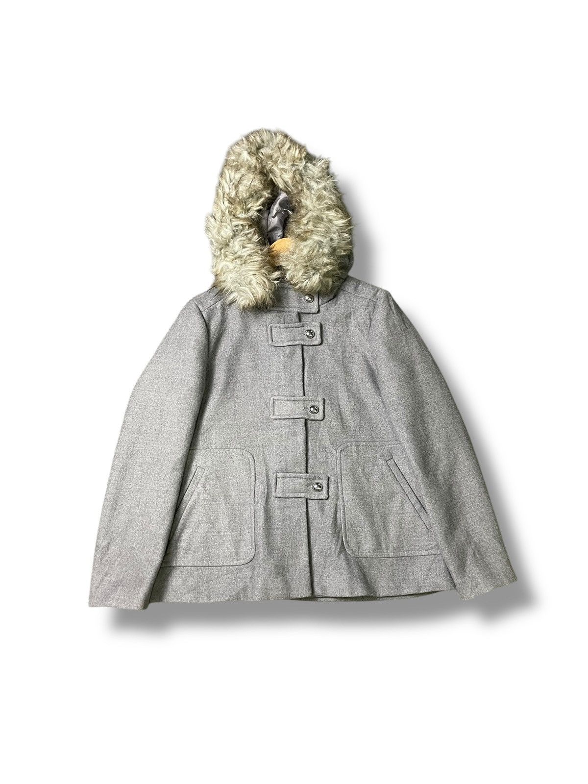 Vintage × Zara Zara Faux Fur Hooded Coat Jacket (33) Size US M / EU 48-50 / 2 - 1 Thumbnail