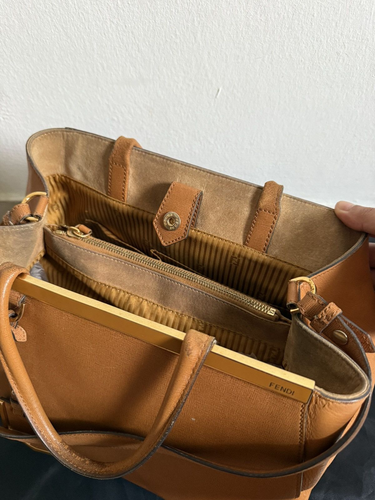 Fendi Fendi Toujours leather hand bag Size ONE SIZE - 13 Thumbnail