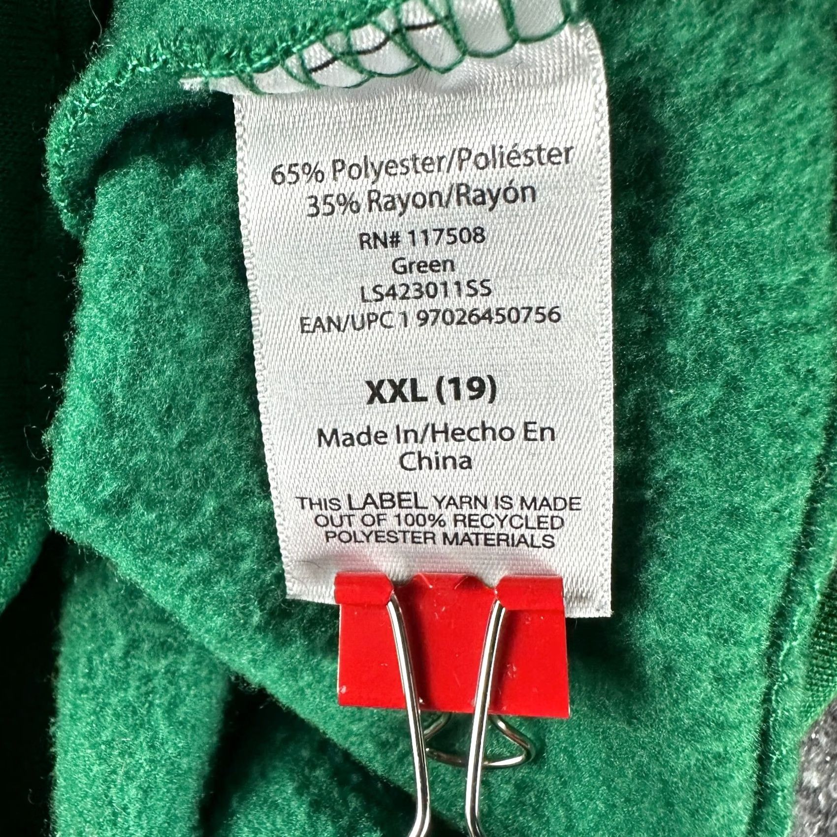 Vintage Wound Up Sweatshirt Womens 2XL Green What The Elf IS Going On Christmas Top Shirt Pullover Round Neck Ribbed Cuffs Holiday Holidaywear Womens Mens? Size XXL / US 16-18 / IT 52-54 - 5 Thumbnail