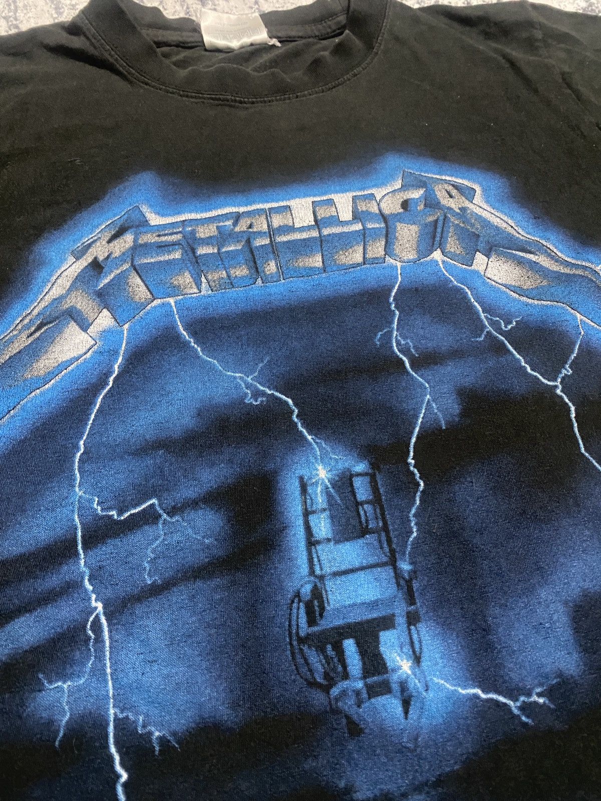 Band Tees Metallica ride The lighning portreit band bootleg tee 90s Size US S / EU 44-46 / 1 - 5 Thumbnail