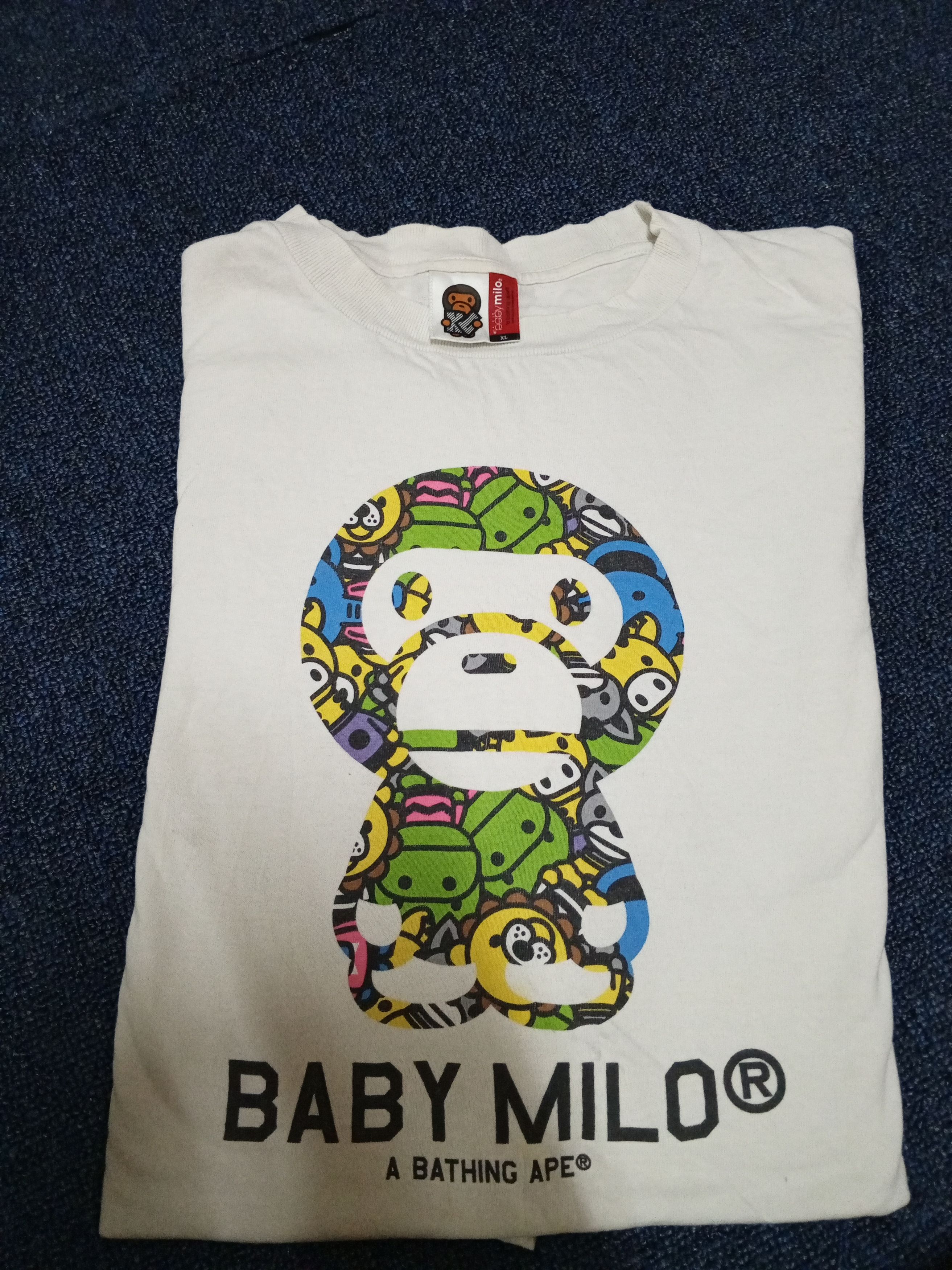 Bape × Vintage A BATHING APE❌BABY MILO JAPAN Size US XL / EU 56 / 4 - 1 Thumbnail