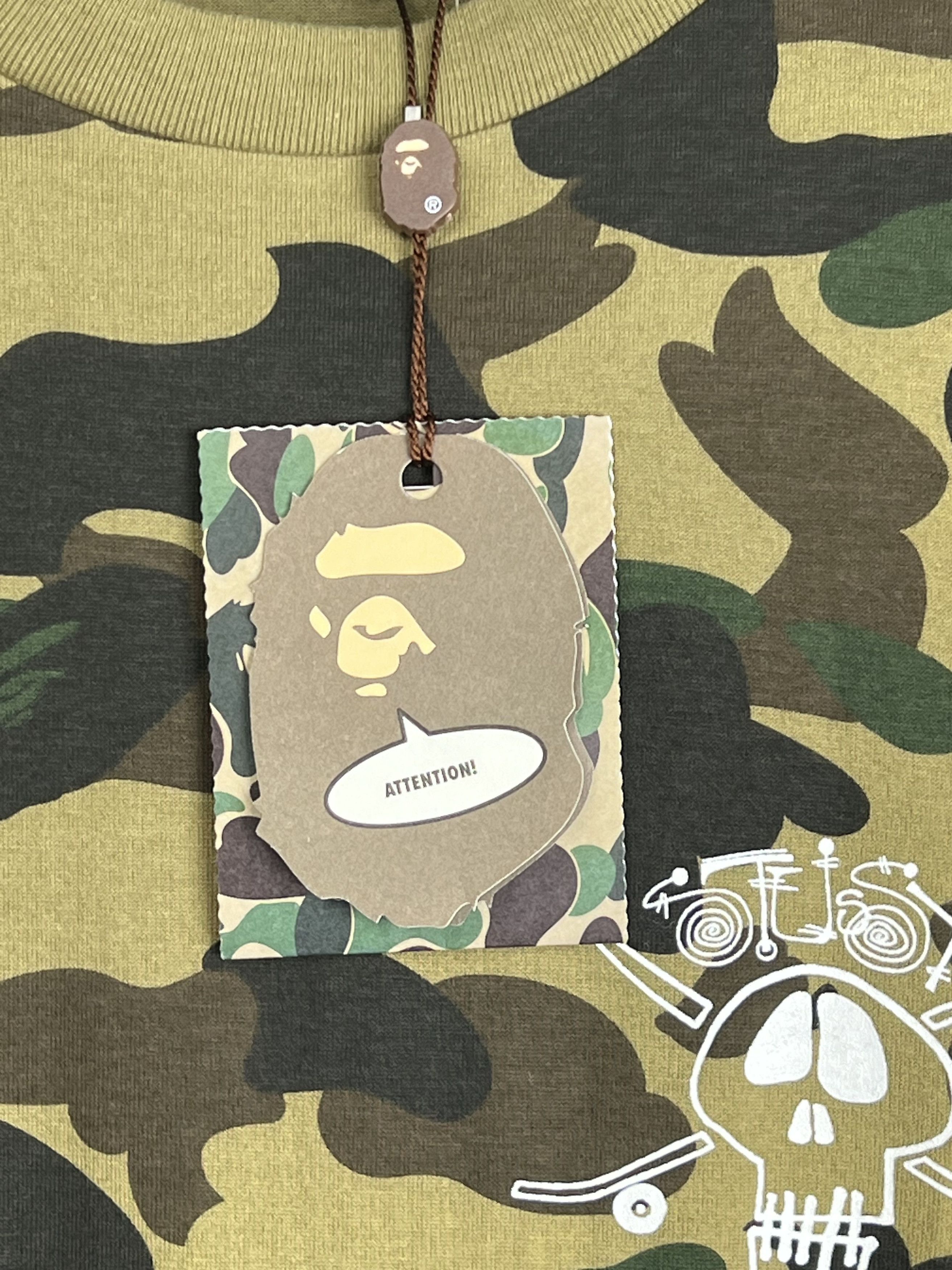 Bape × Stussy Brand New*30th Anniversary 1st Camo Skate Skull Logo T-Shirt Size US M / EU 48-50 / 2 - 5 Thumbnail