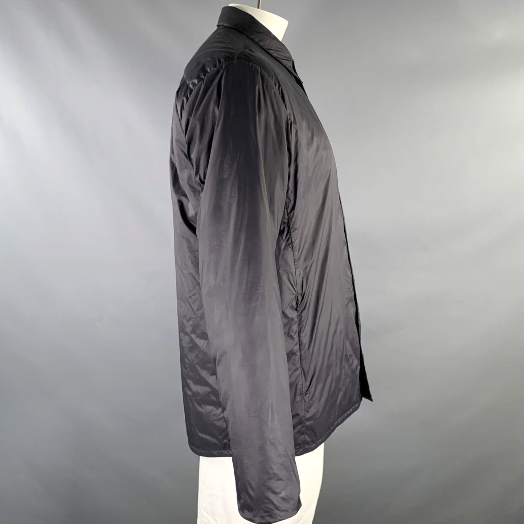 Norse Projects NORSE PROJECTS XL Black Solid Polyamide Shirt Jacket Jacket Men Size US XL / EU 56 / 4 - 2 Thumbnail