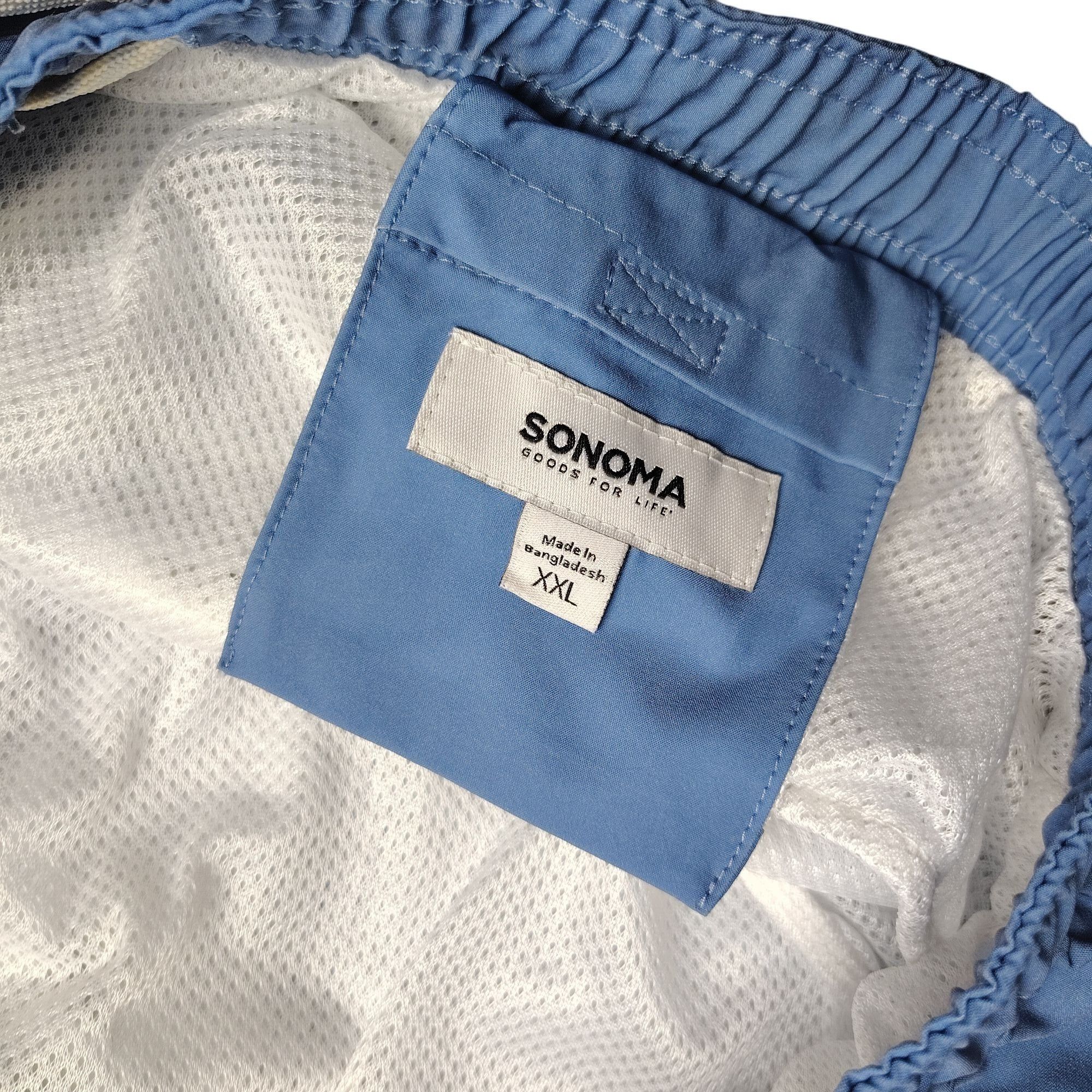 Sonoma Sonoma Mens XXL Blue Striped Swim Trunks With Mesh Lining an Size US 44 / EU 60 - 6 Thumbnail