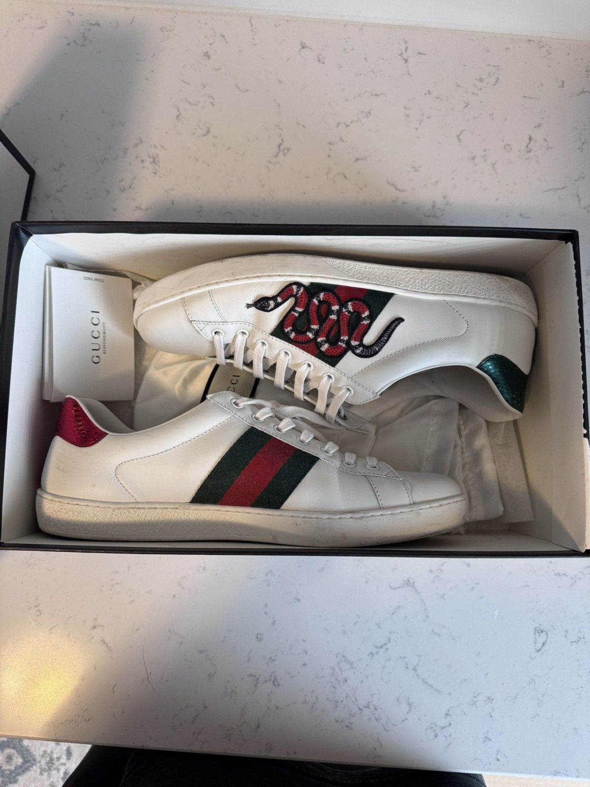 Gucci Gucci Ace sneakers with snake Size US 10 / EU 43 - 6 Thumbnail