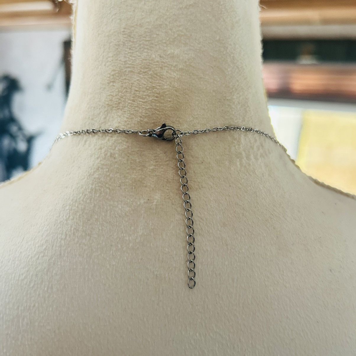 Handmade Handcrafted clear glass stone pave heart pendant necklace Size ONE SIZE - 5 Thumbnail