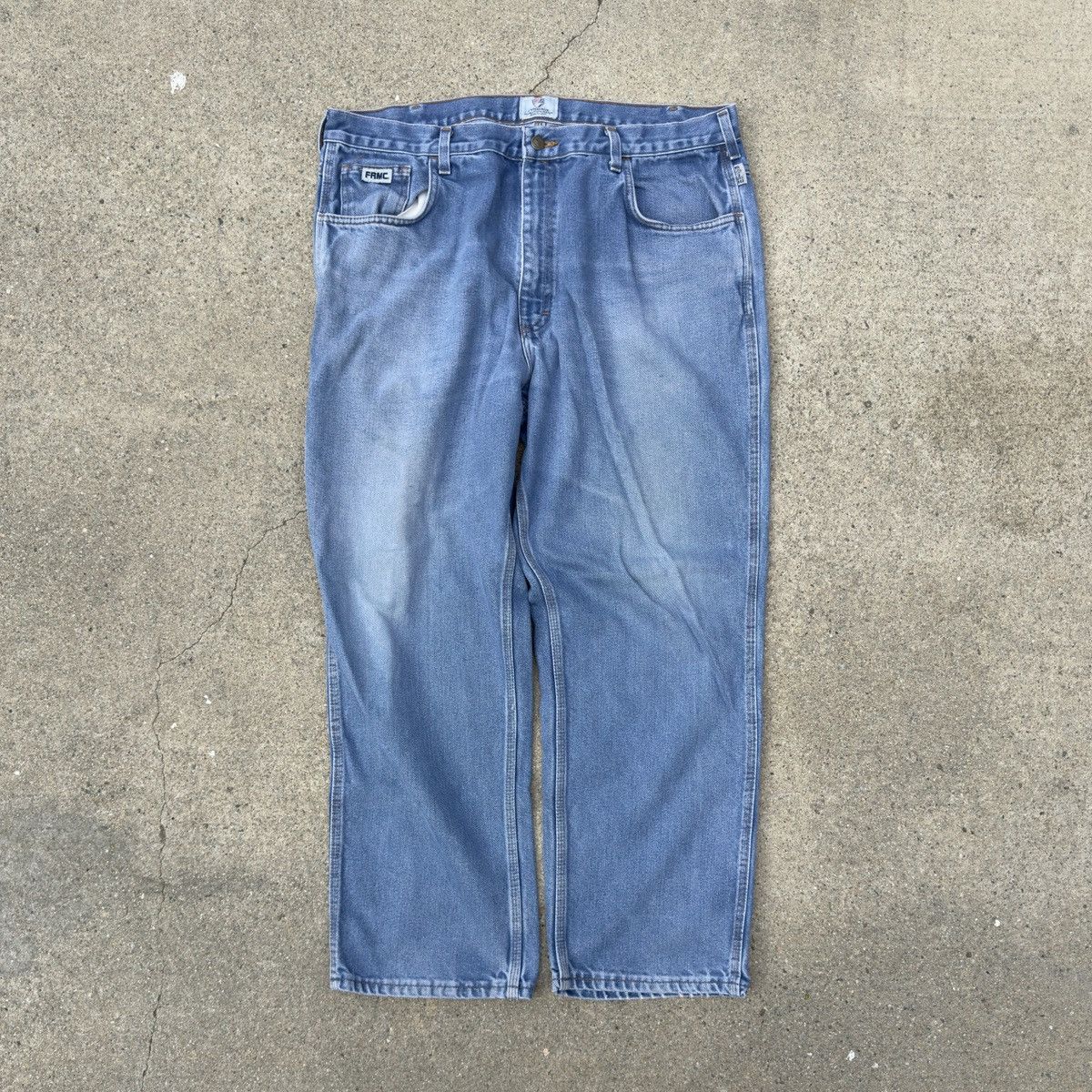 Vintage baggy blue jeans Size US 42 / EU 58 - 1 Thumbnail