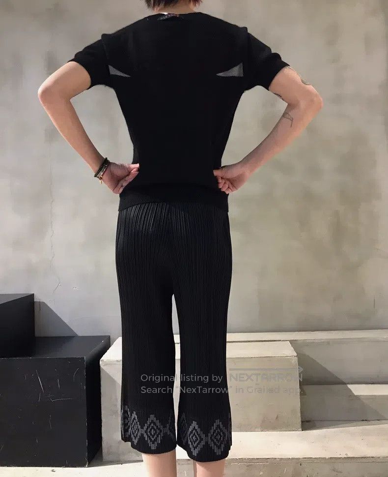 Issey Miyake Issey Miyake size:3 Vintage Totem Print Ruched Pants Size 22" - 5 Thumbnail