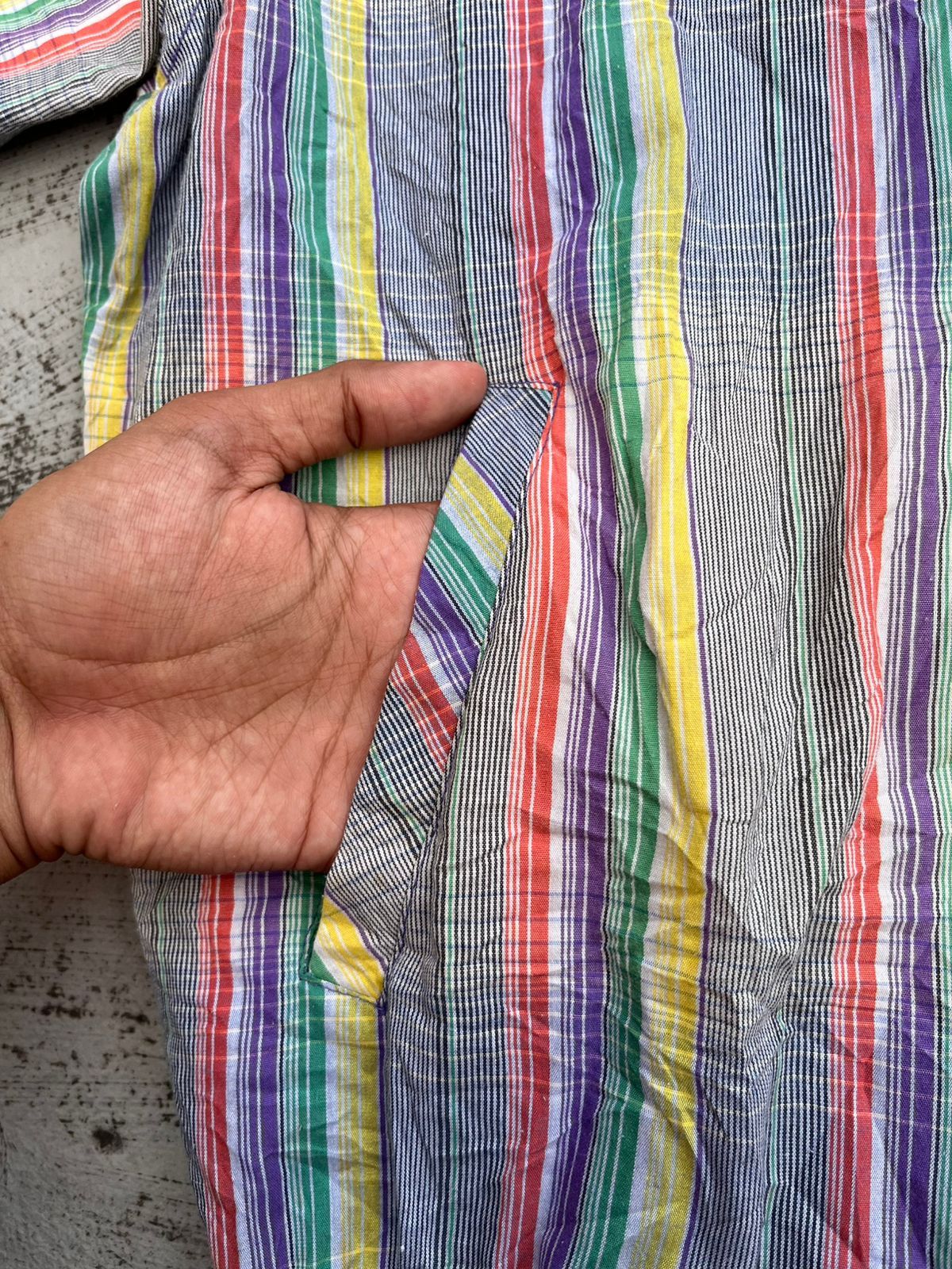 Asics Vintage Asics Rainbow Stripped Jacket Size US S / EU 44-46 / 1 - 5 Thumbnail