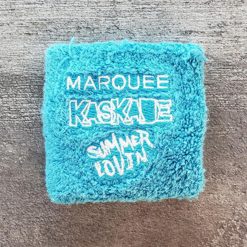 Designer Blue Black Marquee Kaskade Sweatband Size ONE SIZE - 3 Thumbnail