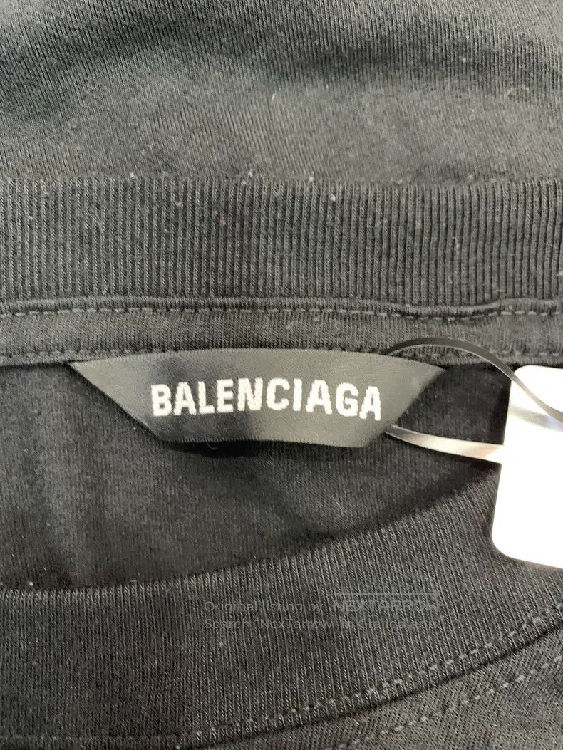 Balenciaga Balenciaga Double B Printed Black Crewneck Short Sleeve Size US L / EU 52-54 / 3 - 5 Thumbnail