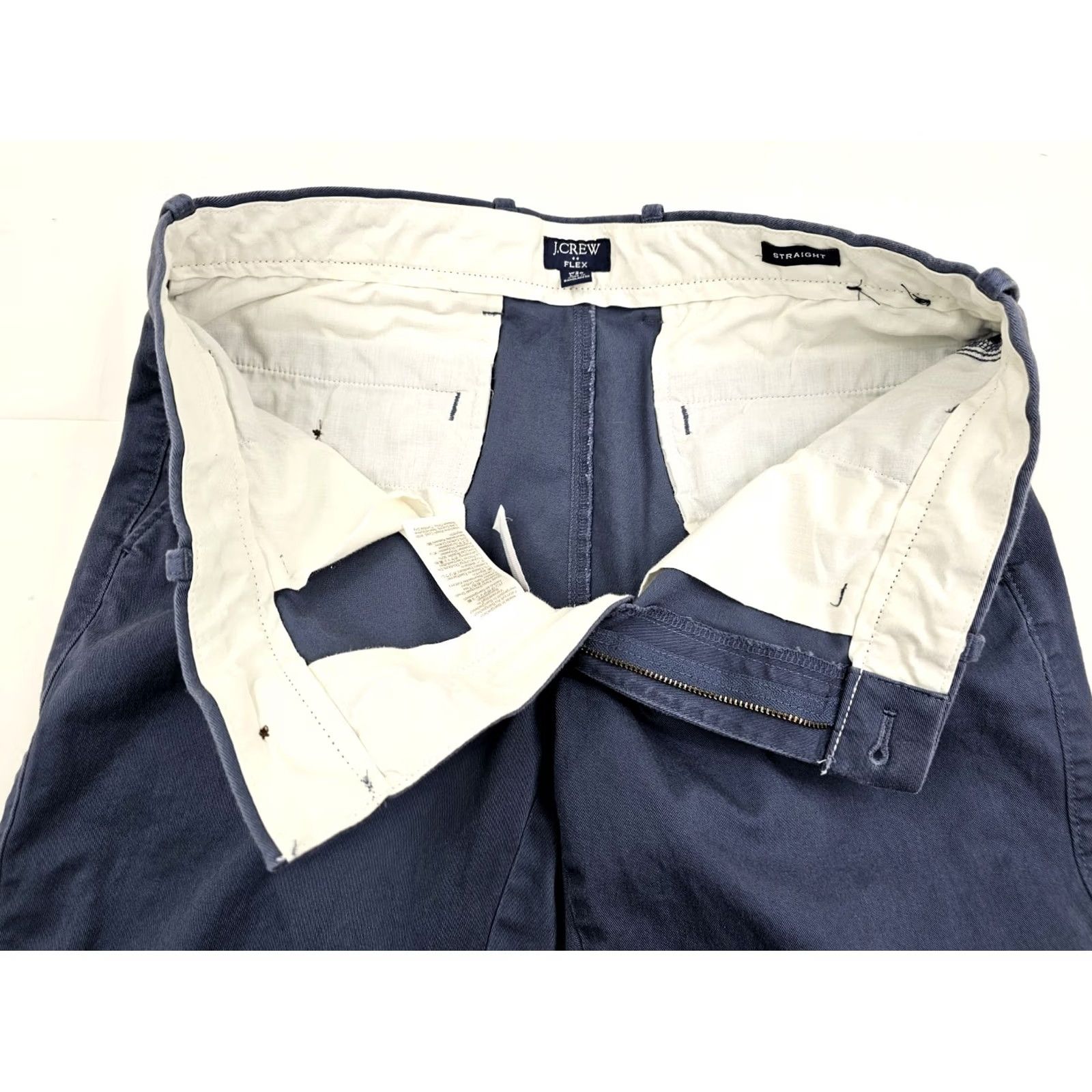 J.Crew J.Crew Flex Pants Men 31x30 Fits 31x28 Steel Blue Chino Straight Stretch Twill Size US 31 - 6 Thumbnail