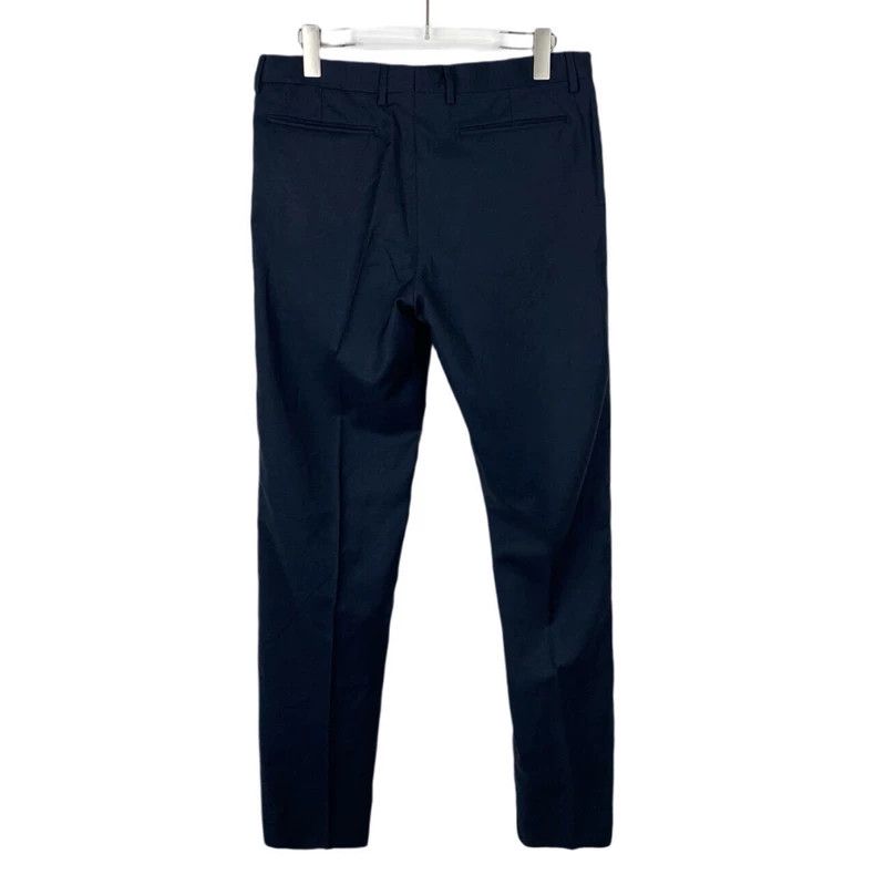 Dior Dior Dark blue mid-waisted wool straight suit trousers 2501 Size US 32 / EU 48 - 2 Thumbnail