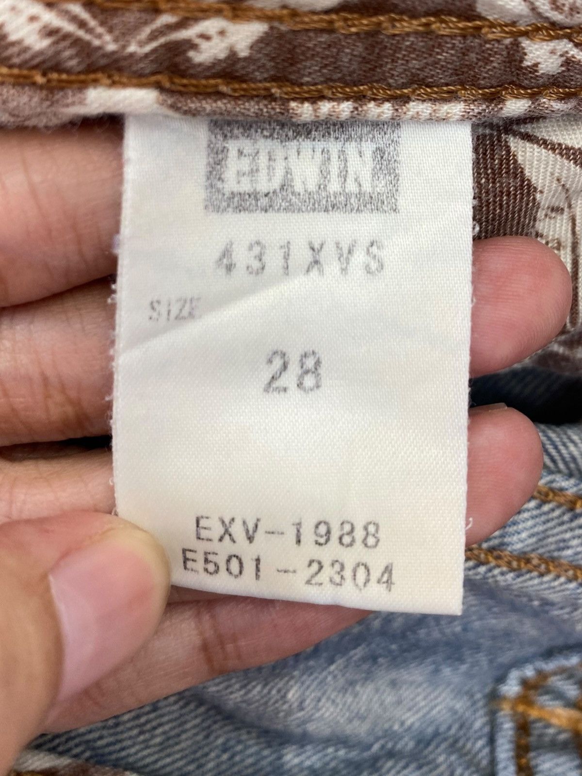 Edwin Edwin XVs Navajo Hippies Style Mudmax Washed Denim Size US 30 / EU 46 - 11 Thumbnail