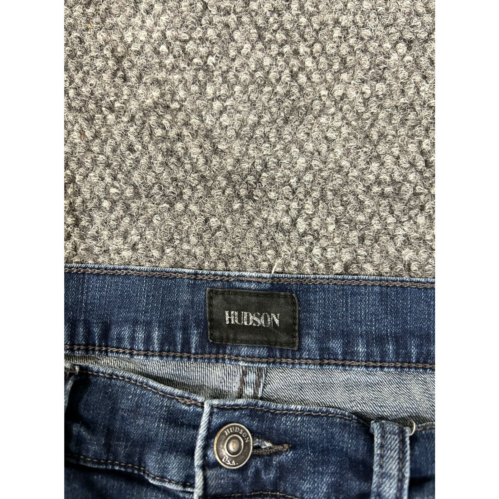 Hudson Hudson Jeans Womens 29 Blue Natalie Midrise Skinny Ankle Stretch Denim Zip 5-Pocket Dark Blue 26in Inseam Regular Fit Size 29" - 3 Thumbnail