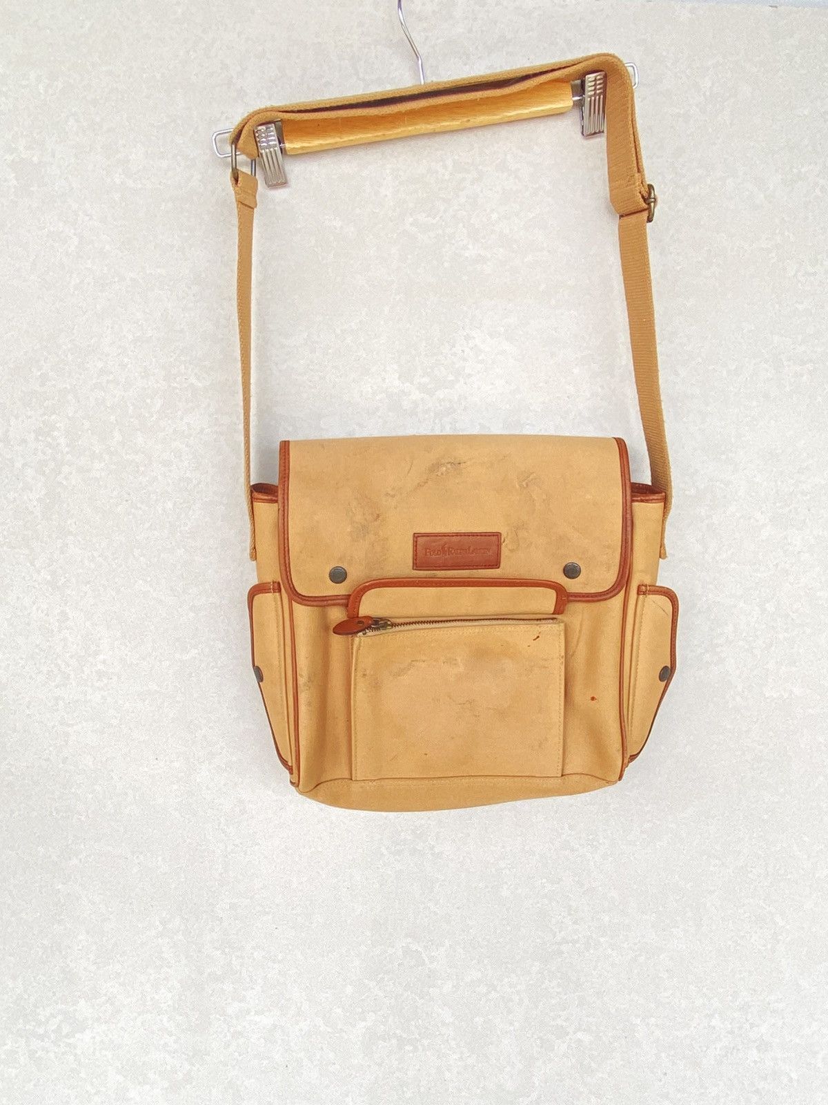 Other Vintage Ralph Lauren Shoulder Bag Cream And Brown Size ONE SIZE - 1 Thumbnail