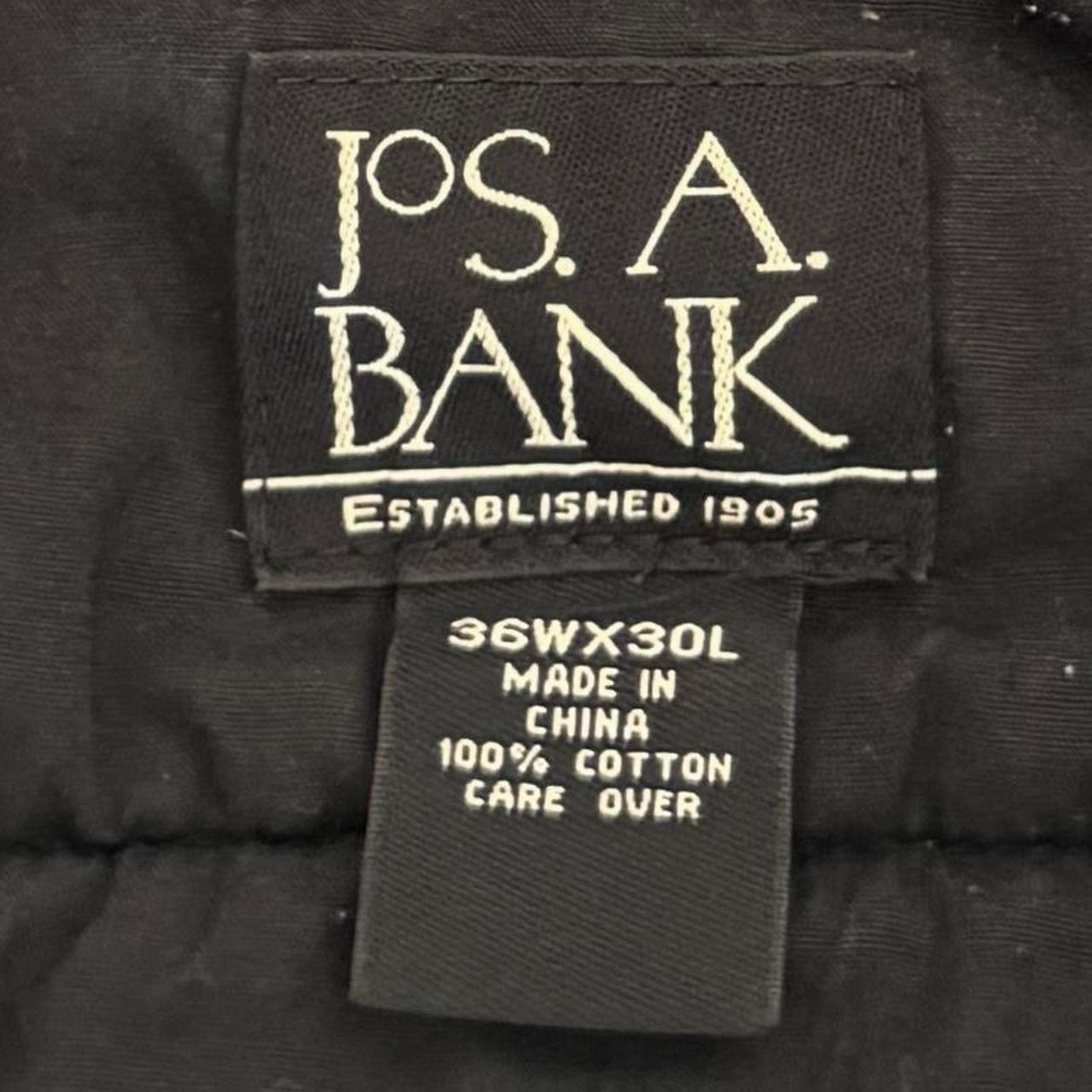 Jos. A. Bank × Vintage Vintage Y2K Baggy Black Grunge Opium Corduroy Dress Pants Size US 34 / EU 50 - 3 Thumbnail