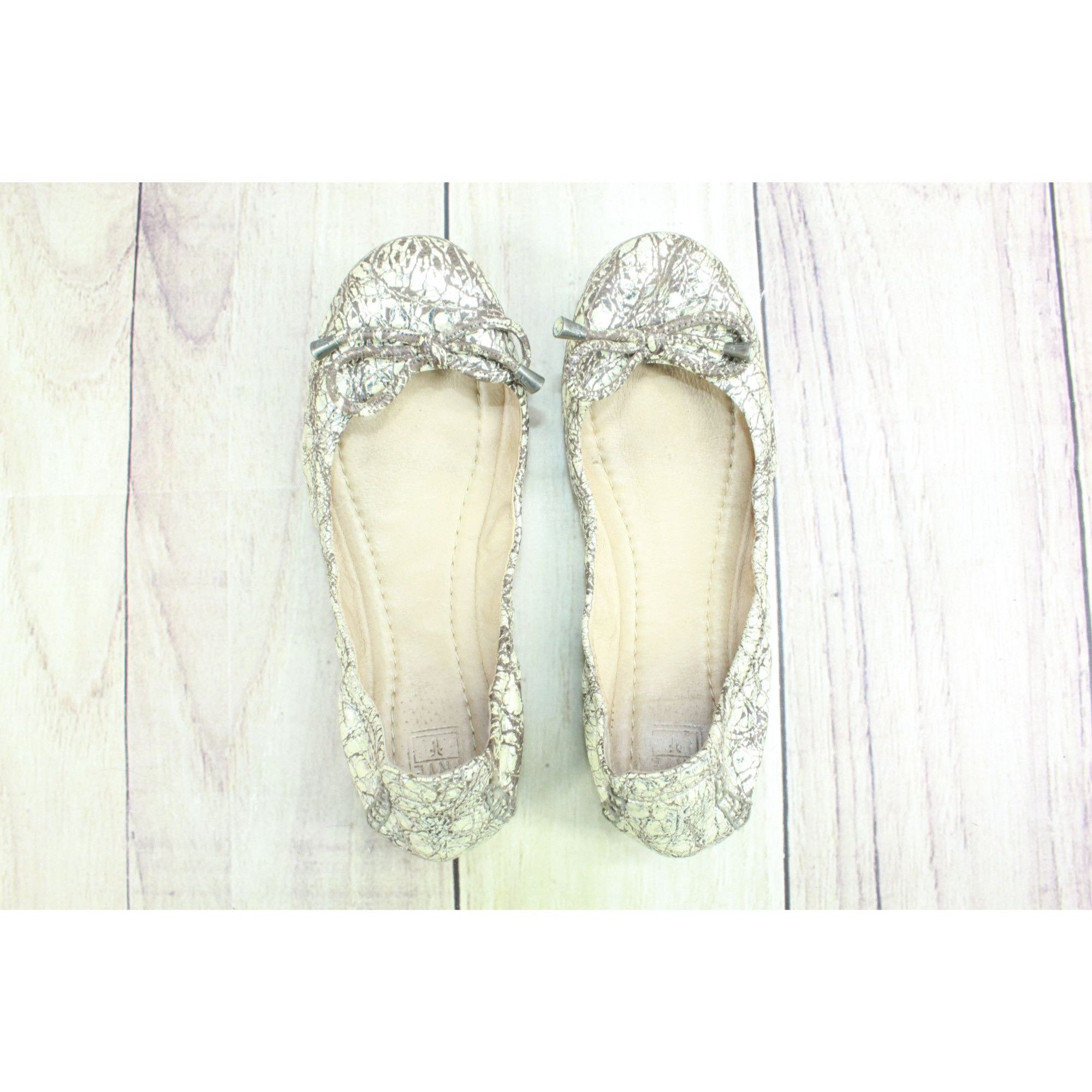 Frye Frye Carson Collapsible Ballet Marble Crackle Leather6 M Size US 6 / IT 36 - 7 Thumbnail
