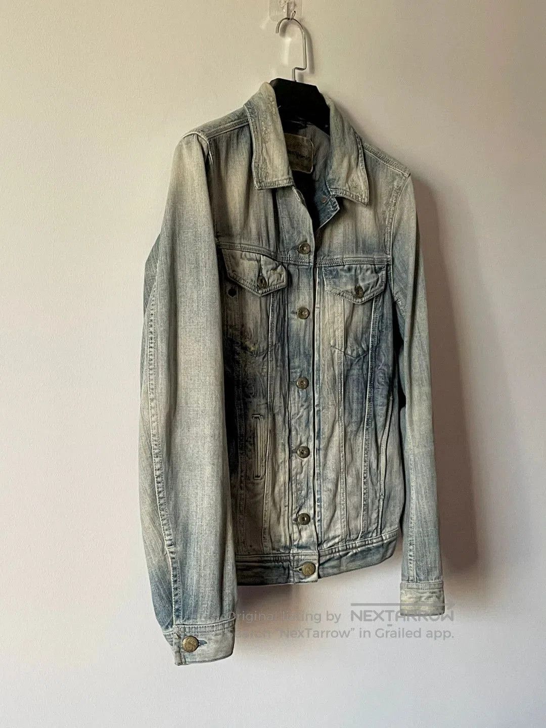 Diesel diesel yellow mud distressed denim jacket. Size US S / EU 44-46 / 1 - 3 Thumbnail