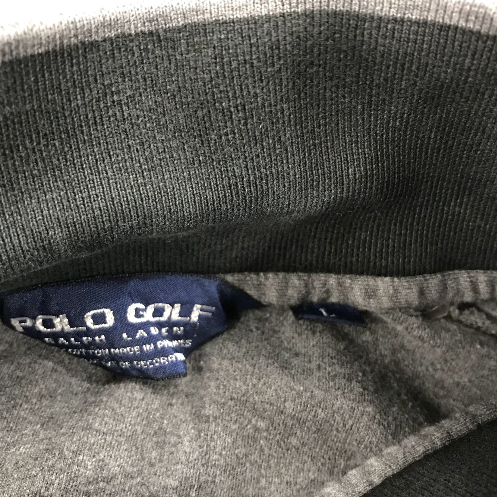 Polo Ralph Lauren Polo Ralph Lauren Pinehurst Golf Sweater Mens Large Gray 1/4 Zip Logo Knit Mock Neck Pullover Country of Origin China Size US L / EU 52-54 / 3 - 6 Thumbnail