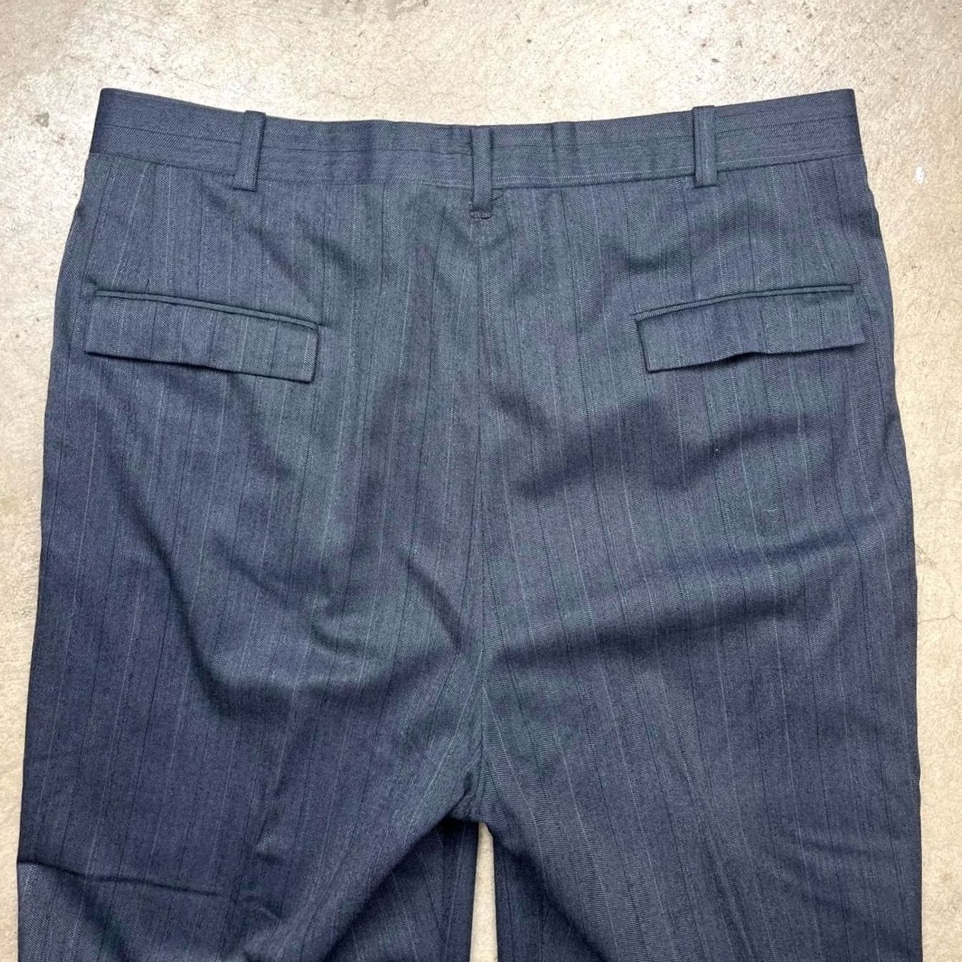 Vintage Vintage 80s Pleated Trousers Pinstripe Mens 34x29 Talon Zip Size US 34 / EU 50 - 7 Thumbnail