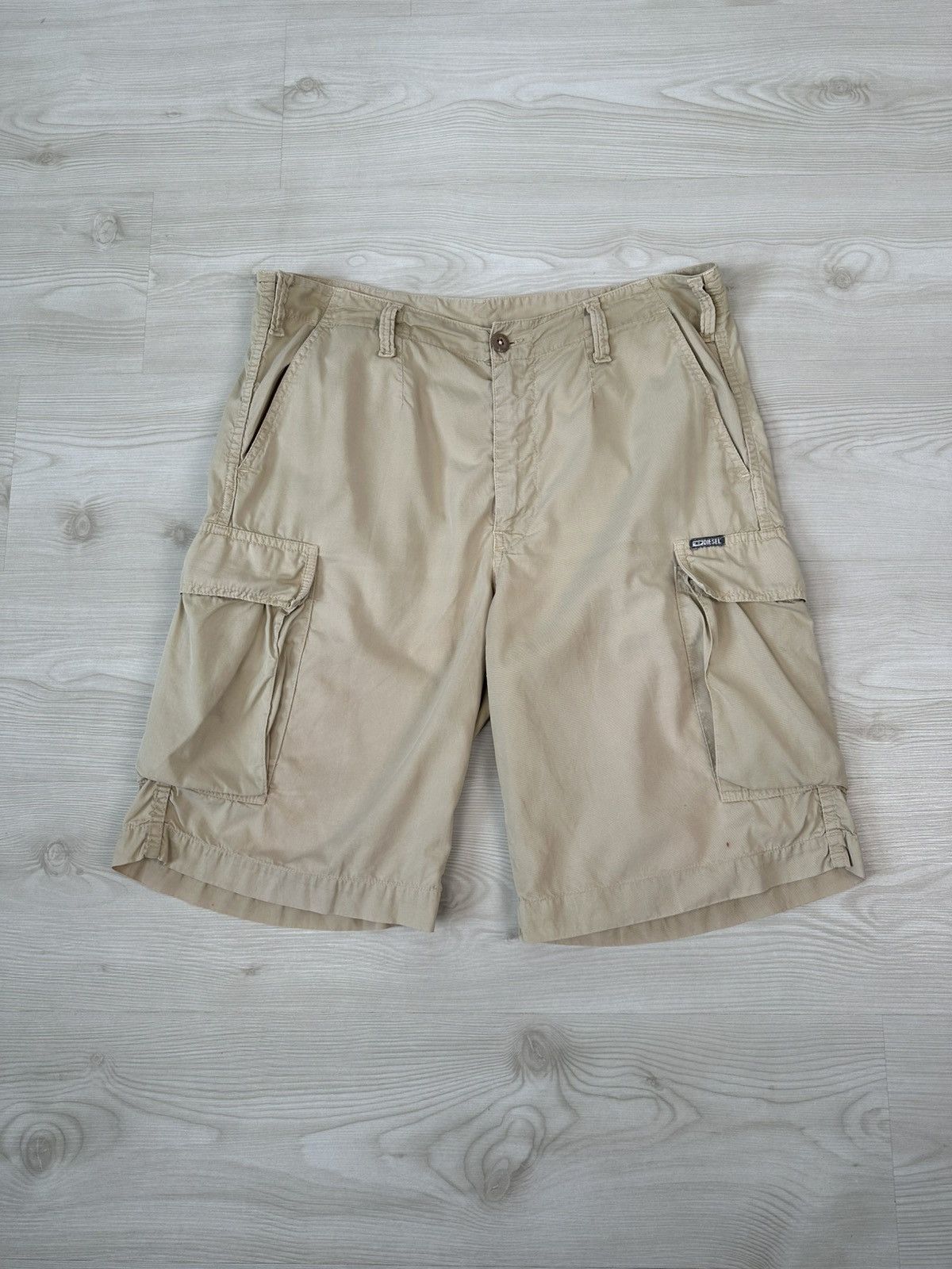 Diesel × Vintage Vintage Y2k Diesel Cargo Shorts Size US 33 - 1 Thumbnail