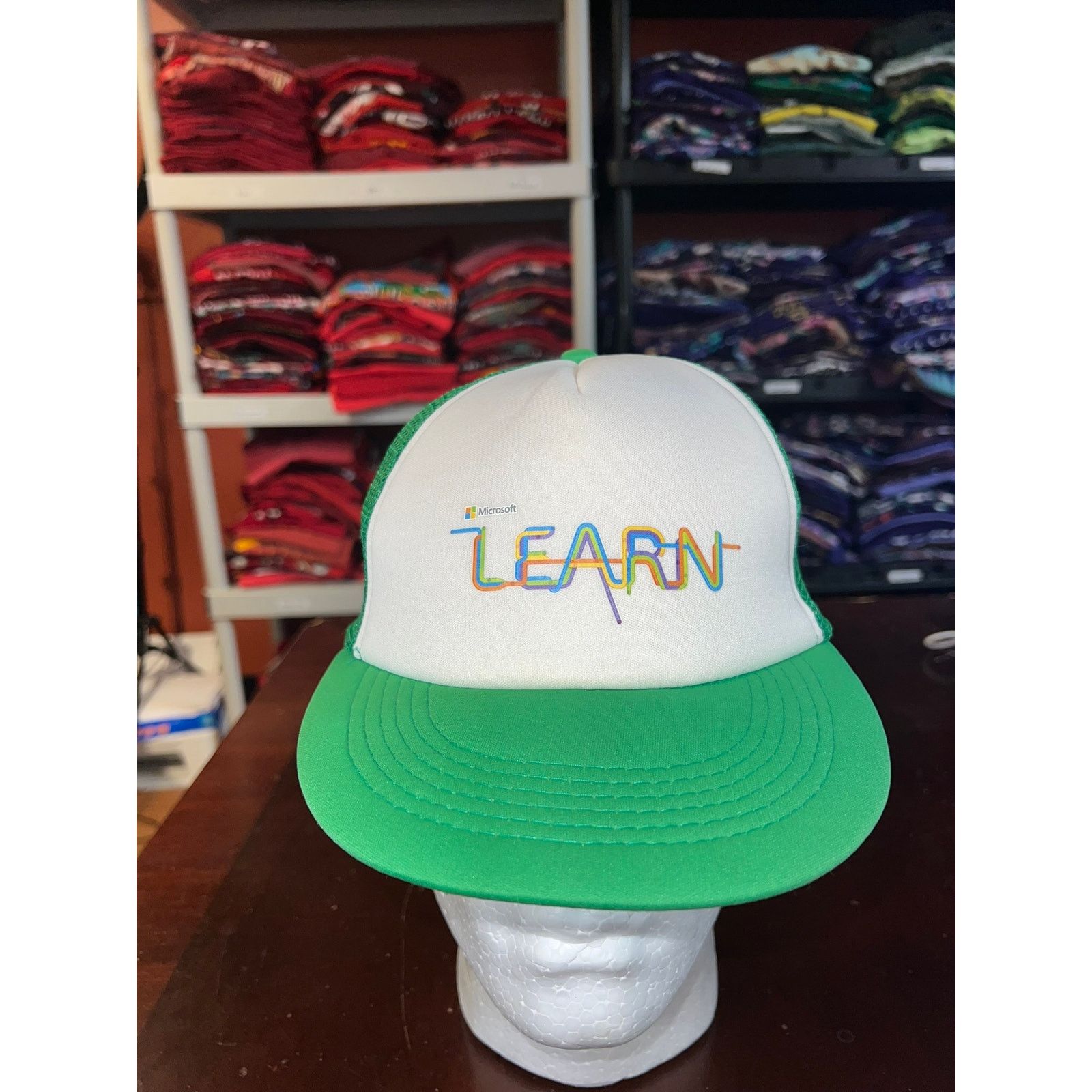 Microsoft Microsoft Hat Learn Computer White Cap Headwear Snapback Size ONE SIZE - 1 Thumbnail