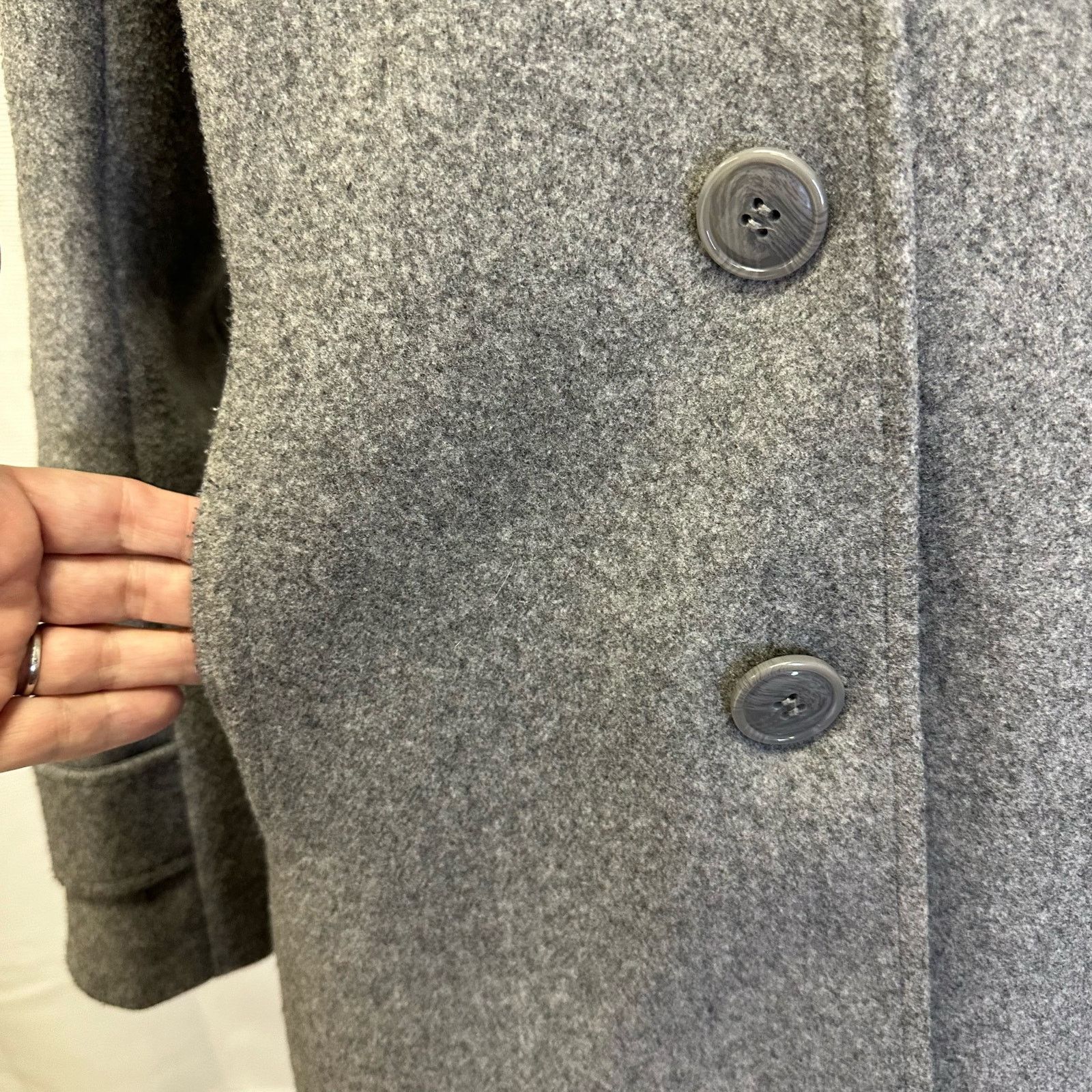 Andrew Marc Marc New York by Andrew Marc Women’s Gray Wool Coat Size M / US 6-8 / IT 42-44 - 10 Thumbnail