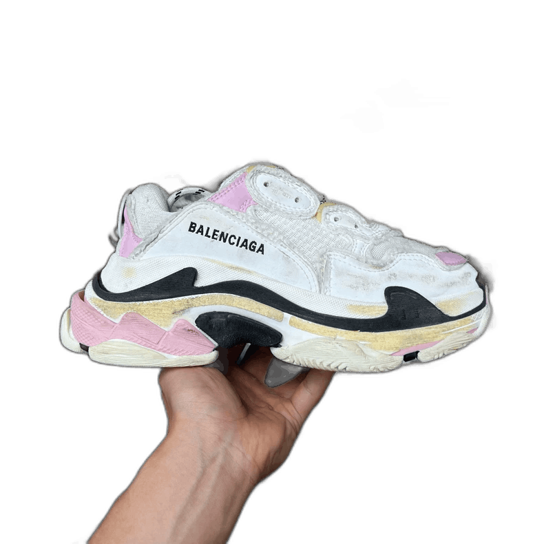 Balenciaga Balenciaga Triple S Sneakers White Pink Size US 10 / EU 43 - 1 Thumbnail