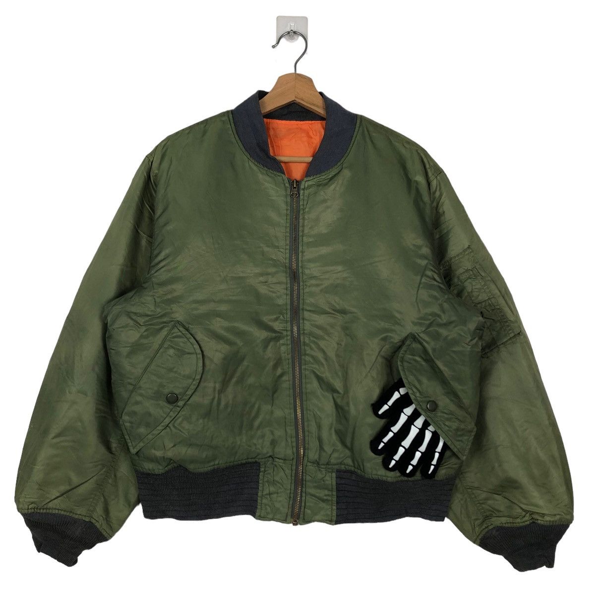 Japanese Brand 🔥90’s Riot Riot Vintage Bomber Jacket Military Design Size US M / EU 48-50 / 2 - 2 Thumbnail