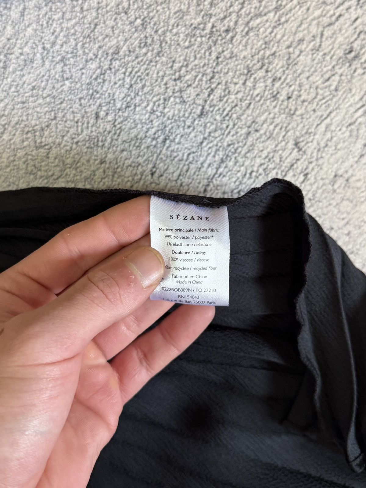 Sezane Sezane Selita Dress Black Pleated Mini Balloon Sleeve FR38 M Size S / US 4 / IT 40 - 12 Thumbnail