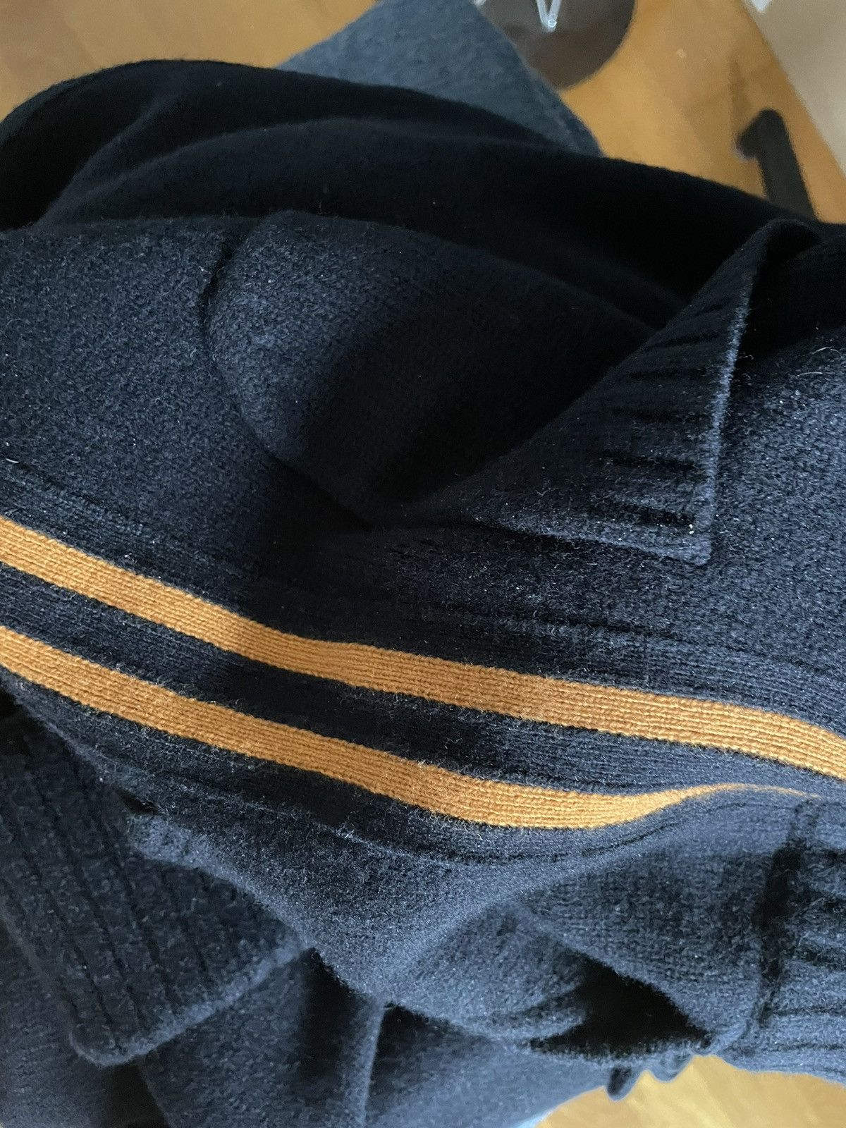 Maison Margiela Maison Margiela Navy Wool Knit Lounge Pants Joggers Size US 30 / EU 46 - 7 Thumbnail