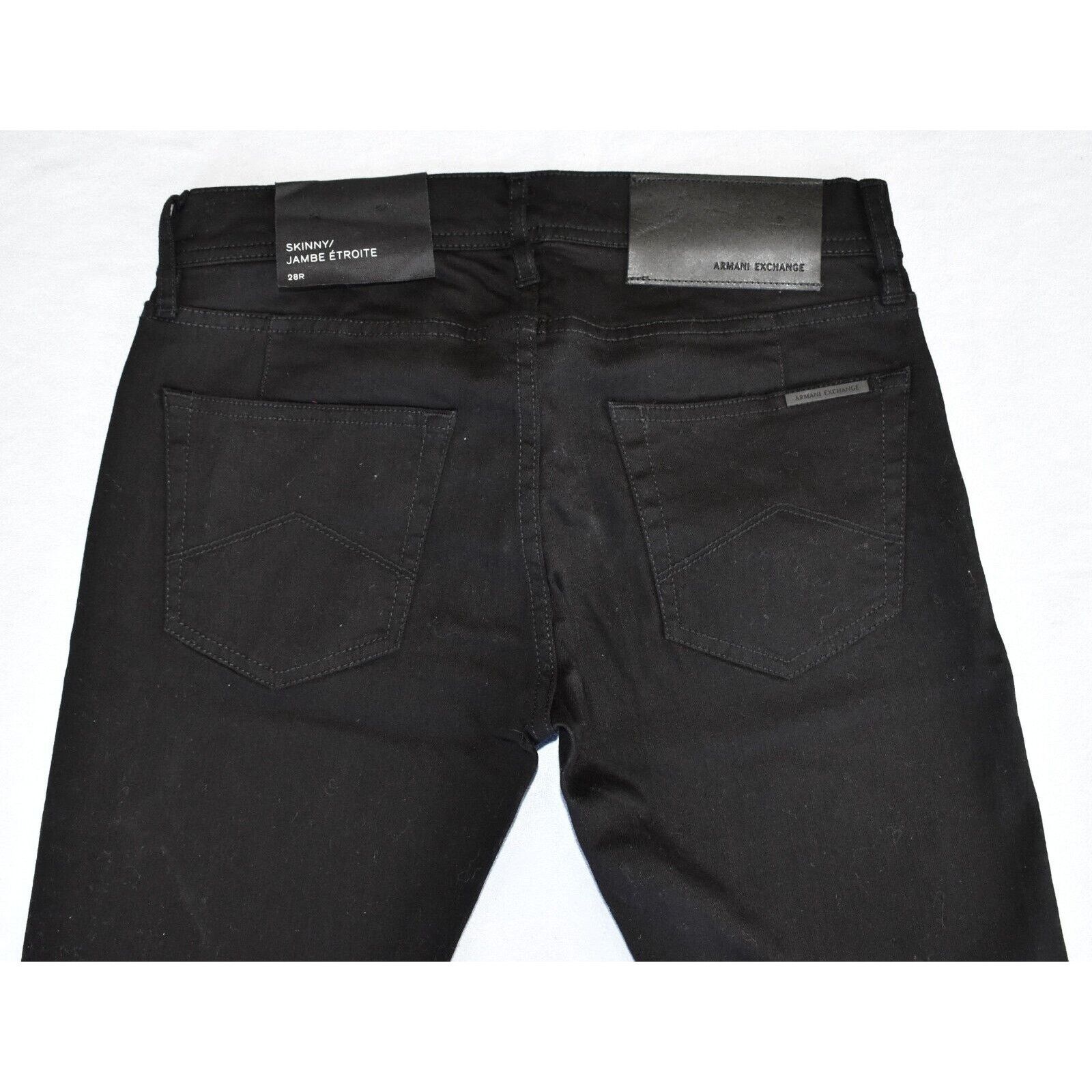Armani Exchange B0 NWT ARMANI EXCHANGE Black Skinny Jambe Etroite Jeans 28 R Size 28" / US 6 / IT 42 - 4 Thumbnail