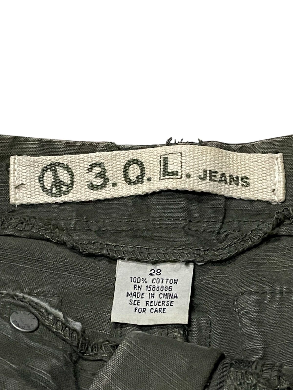 Japanese Brand × Le Grande Bleu (L.G.B.) 3.Q.L Japan Double Knee Claws Mark Shadow Wash Denim Pants Size US 28 / EU 44 - 24 Thumbnail